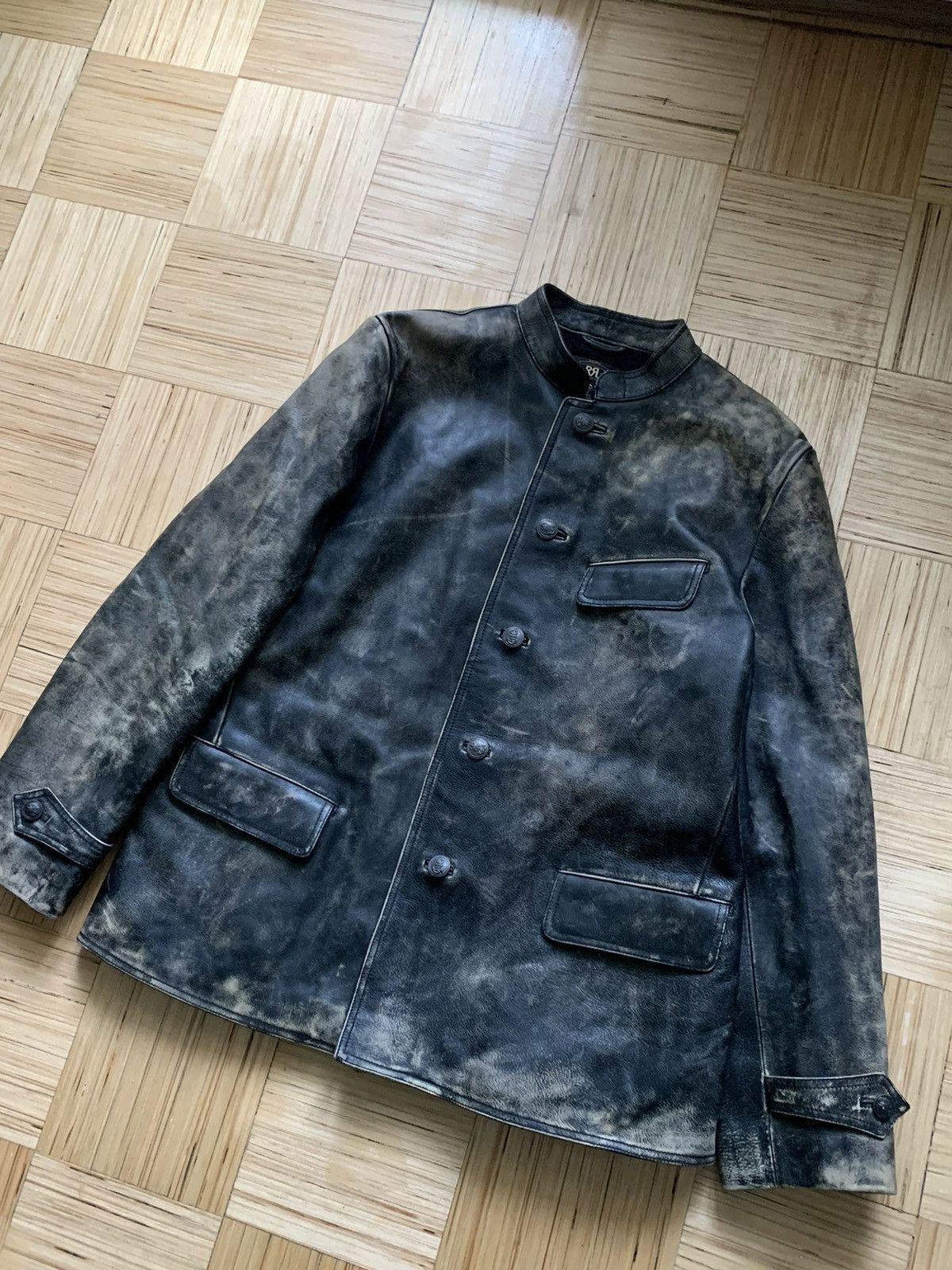 RRL Ralph Lauren Ralph Lauren Double RL RRL Leather Coat Jacket XL Size Size US XL / EU 56 / 4 - 2 Thumbnail