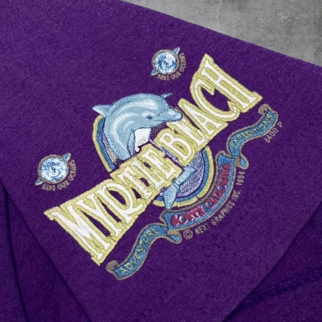 Fruit Of The Loom VINTAGE Myrtle Beach (1994) South Carolina Souvenir Graphic T-Shirt Large Size US L / EU 52-54 / 3 - 3 Thumbnail