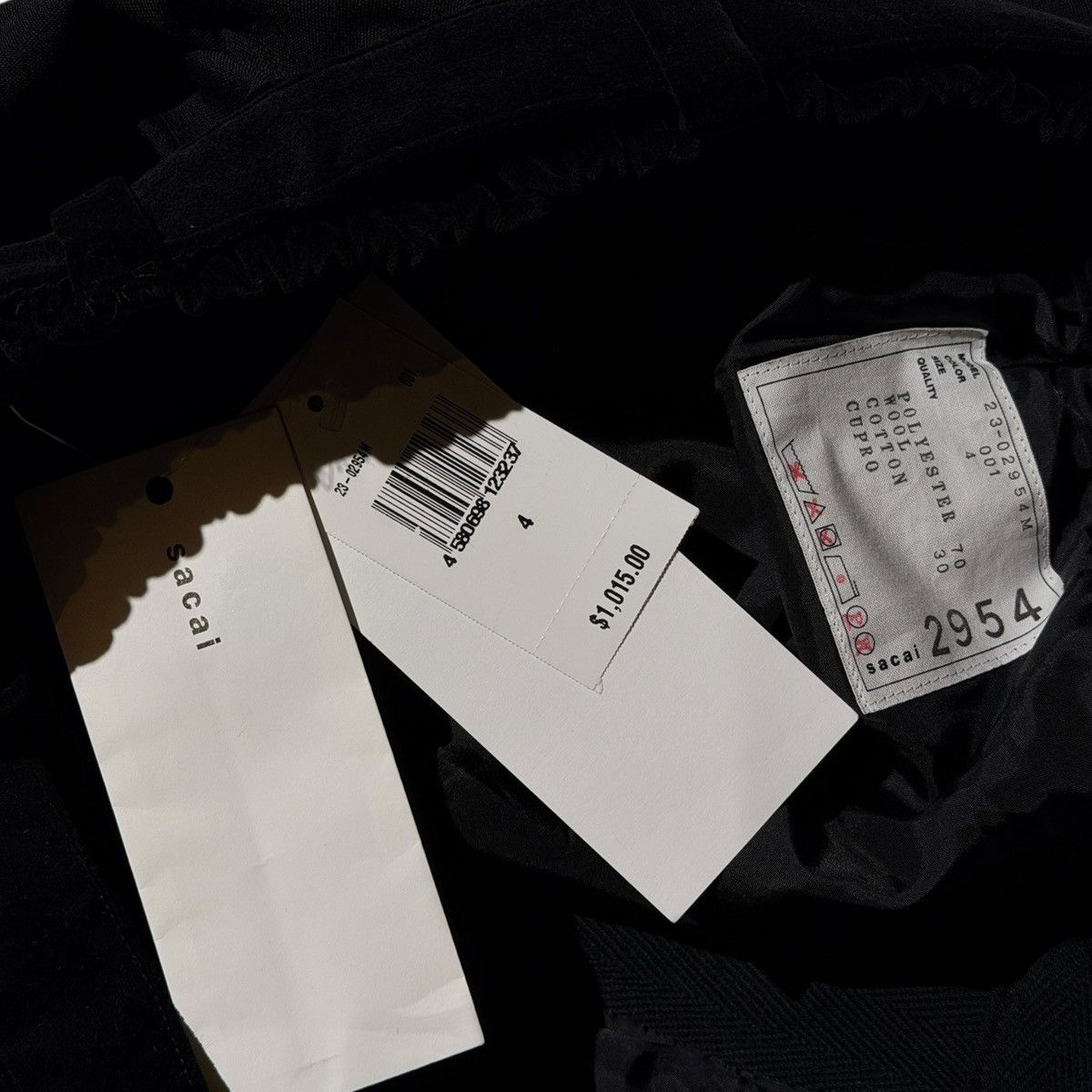 Sacai $1,015 Tailored pleated belted shorts Size US 34 / EU 50 - 3 Thumbnail