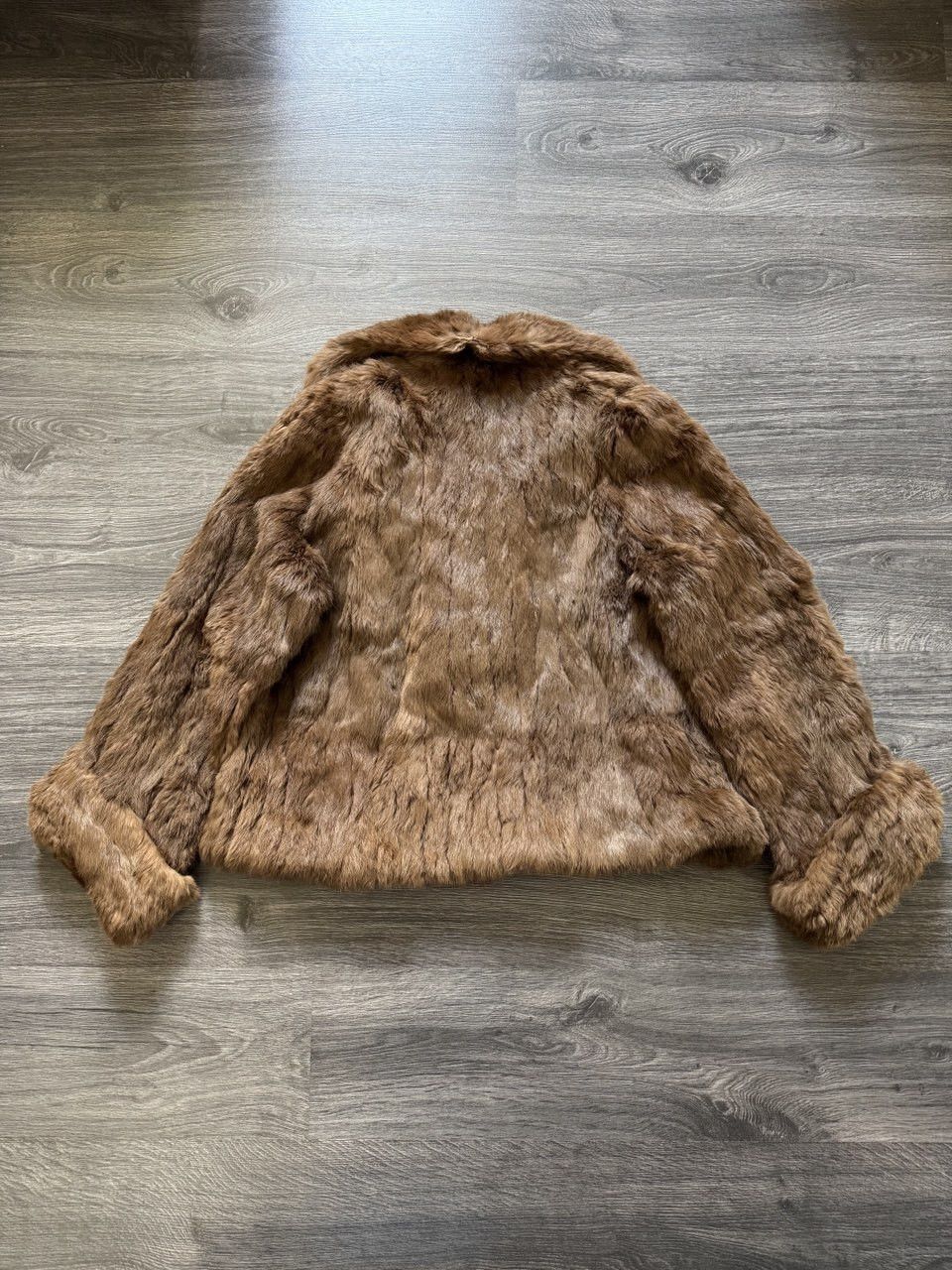 Vintage Vintage Real Fur Rabbit Brown Coat Jacket Size M / US 6-8 / IT 42-44 - 2 Thumbnail