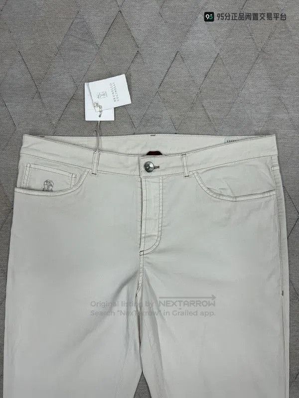 Brunello Cucinelli Brunello Cucinelli Men's Sea Island Cotton Casual Pants. Size US 34 / EU 50 - 3 Thumbnail