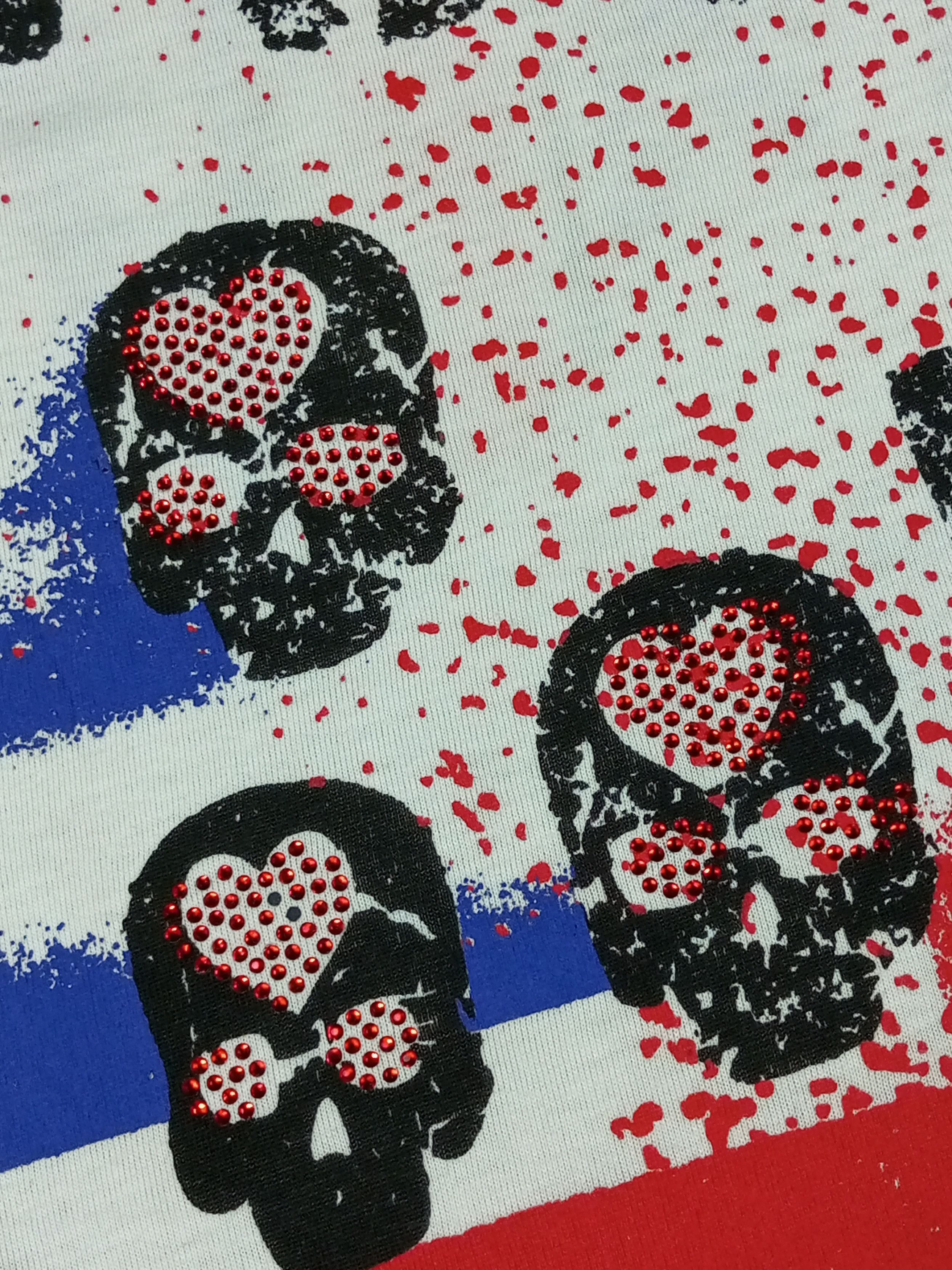 Japanese Brand ☠️TUCTION PUNK Style Skull And Cross Pattern 🕸️ Size S / US 4 / IT 40 - 5 Thumbnail