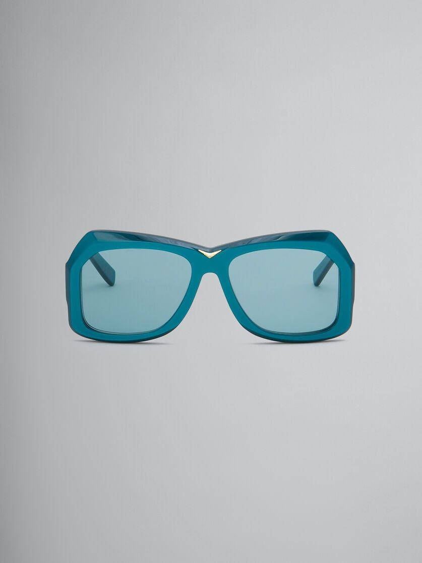 Marni o1w1db11125 Size :OS /Oversize-Frame Sunglasses in Green Size ONE SIZE - 1 Thumbnail