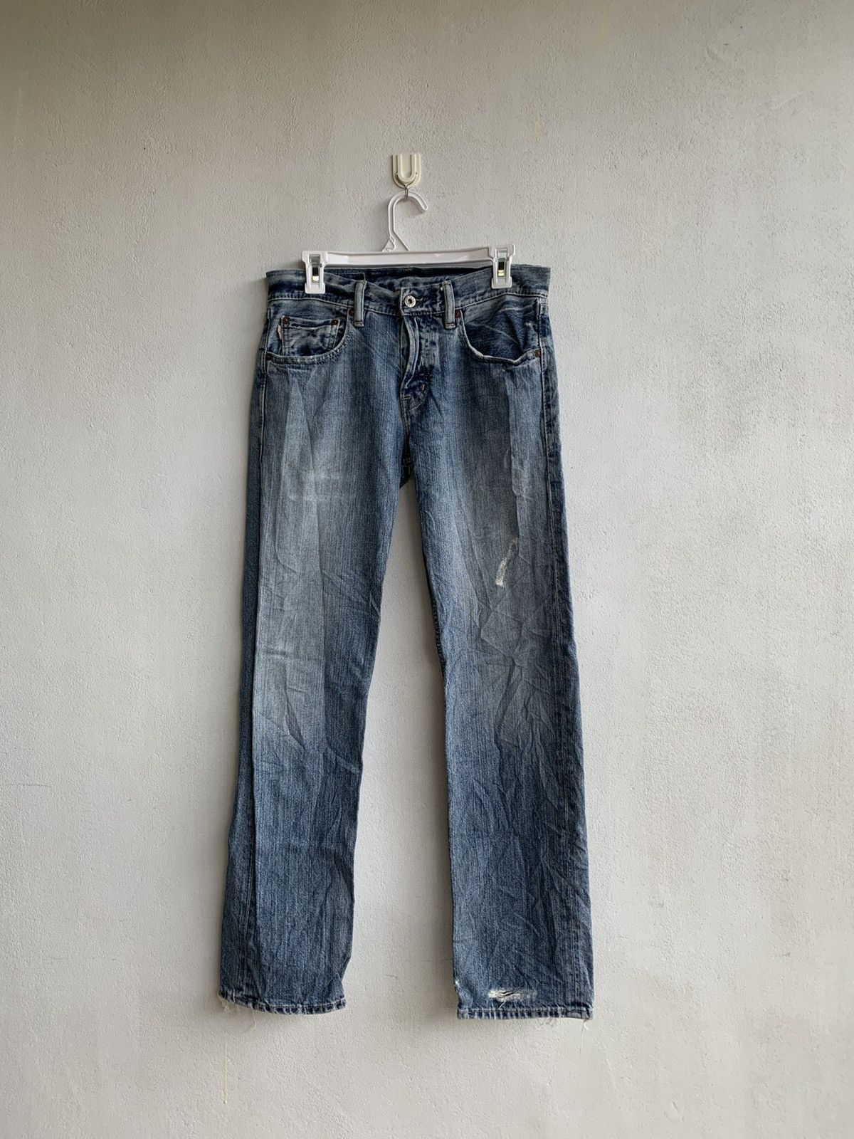 RRL Ralph Lauren × Ralph Lauren × Vintage Vintage RRL Japanese Denim Distressed Size US 30 / EU 46 - 2 Thumbnail