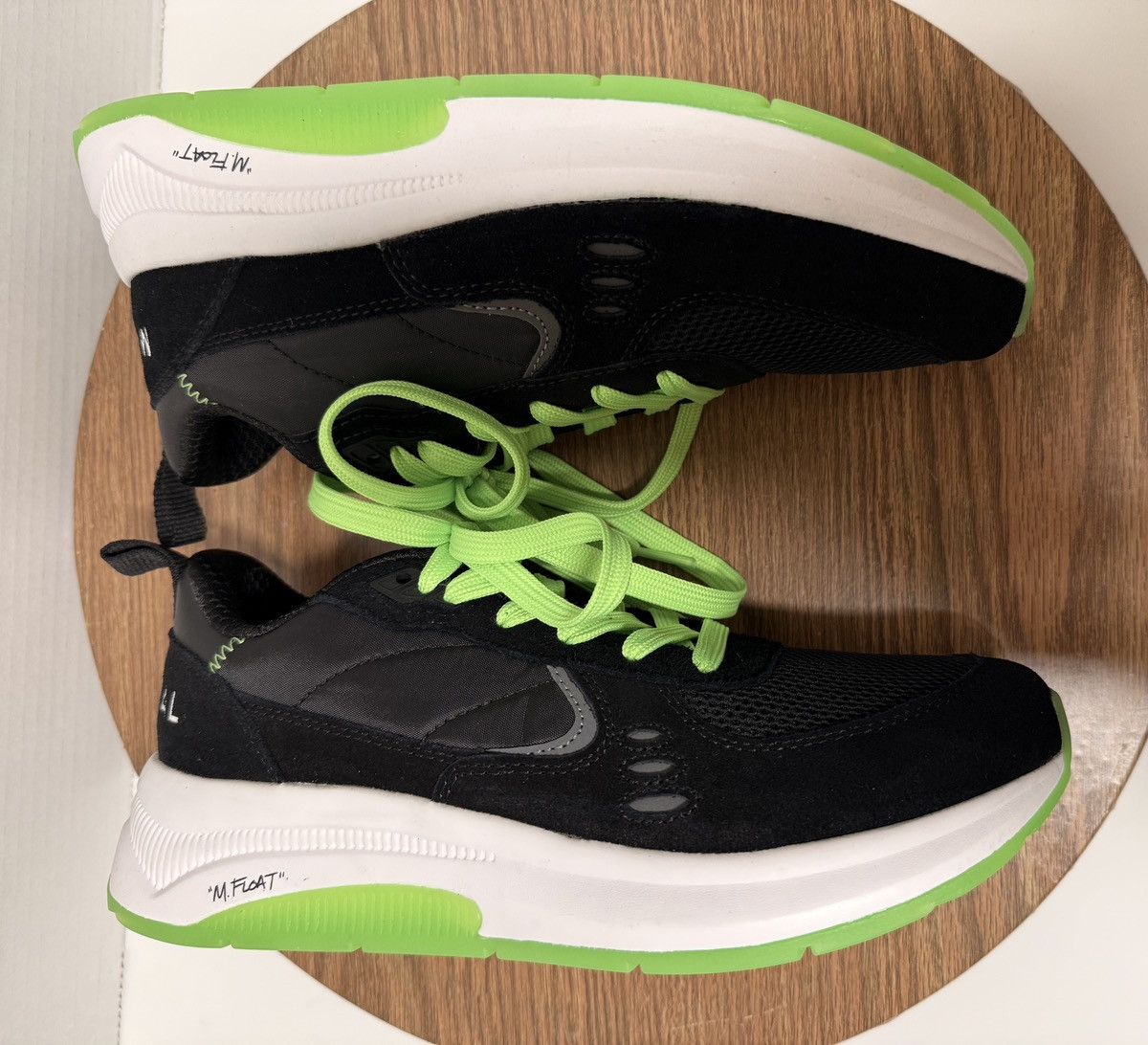 Other M.Float Suede Municipal Sneakers Lime Green/Black Laces Size US 8.5 / EU 41-42 - 10 Thumbnail