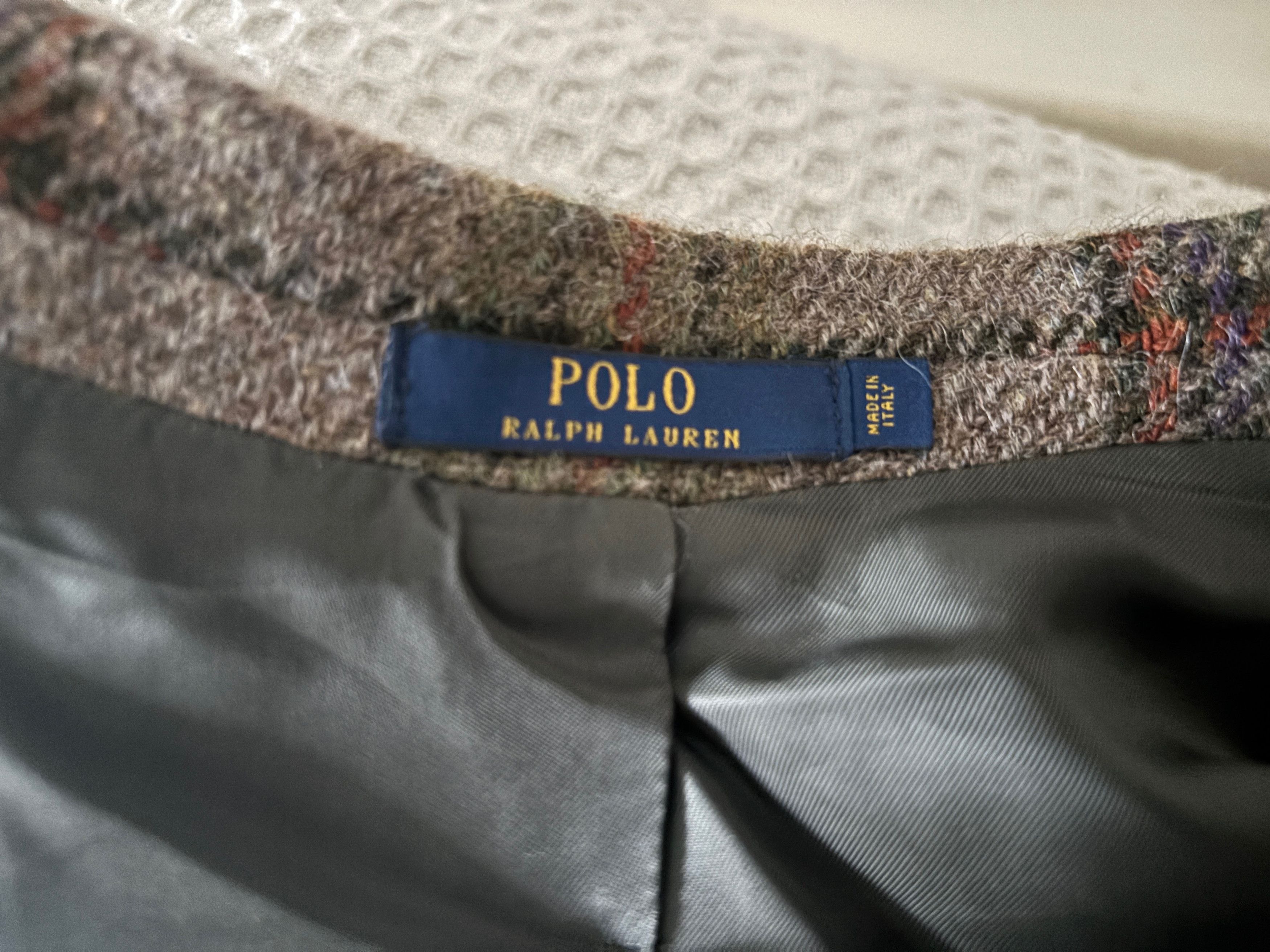 Polo Ralph Lauren $998 Blanket Plaid Wool Alpaca Tweed Sport Coat Mi Italy Size 44L - 13 Thumbnail