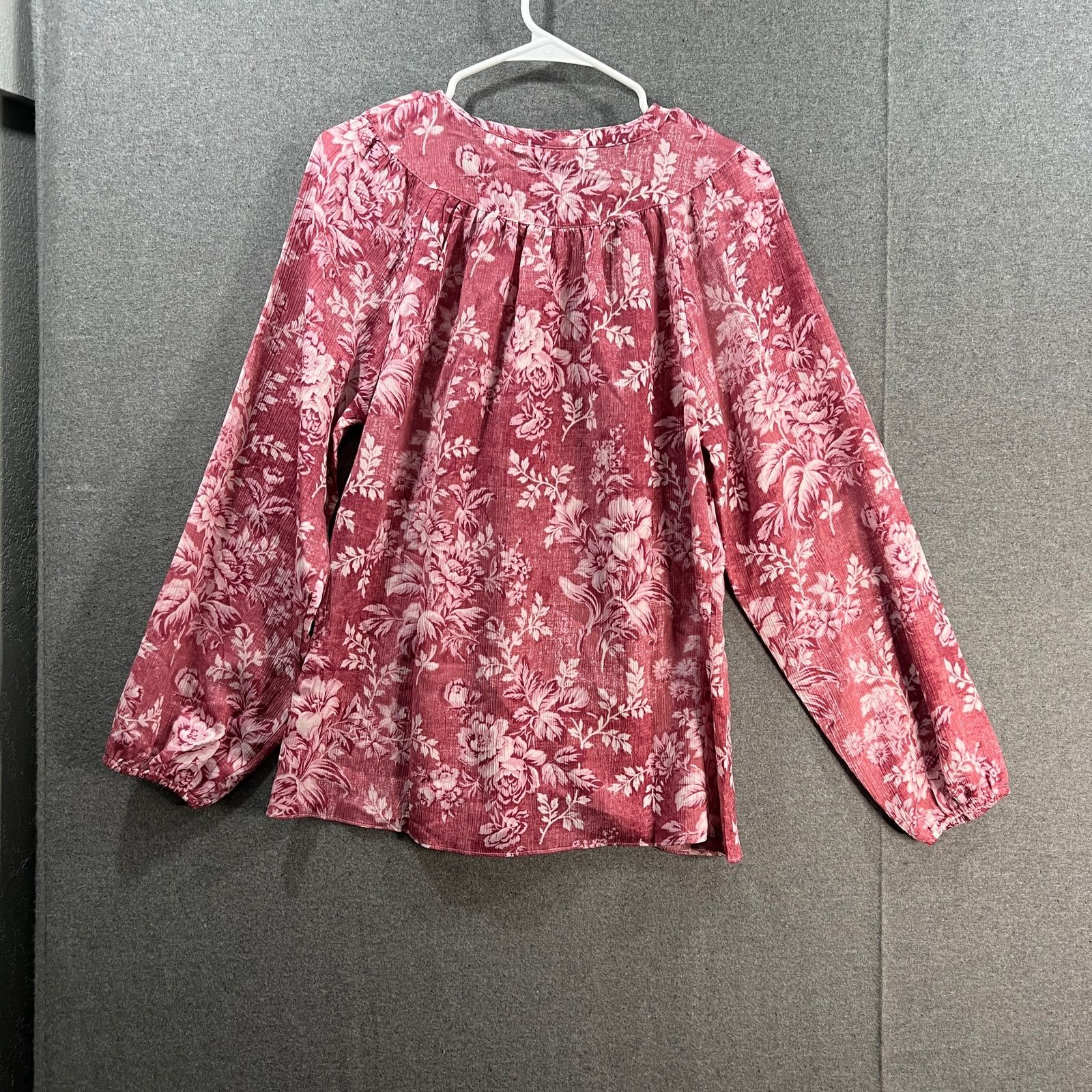 Isaac Mizrahi Isaac Mizrahi LIVE! Printed Peasant Blouse with Y Size XS / US 0-2 / IT 36-38 - 2 Thumbnail