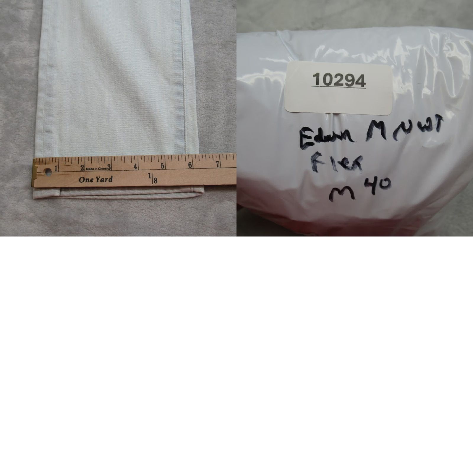 Edwin Edwin Jeans Mens 29X32 Light Wash Flex Thermal Wicking Maddox Straight NEW Size US 29 - 10 Thumbnail