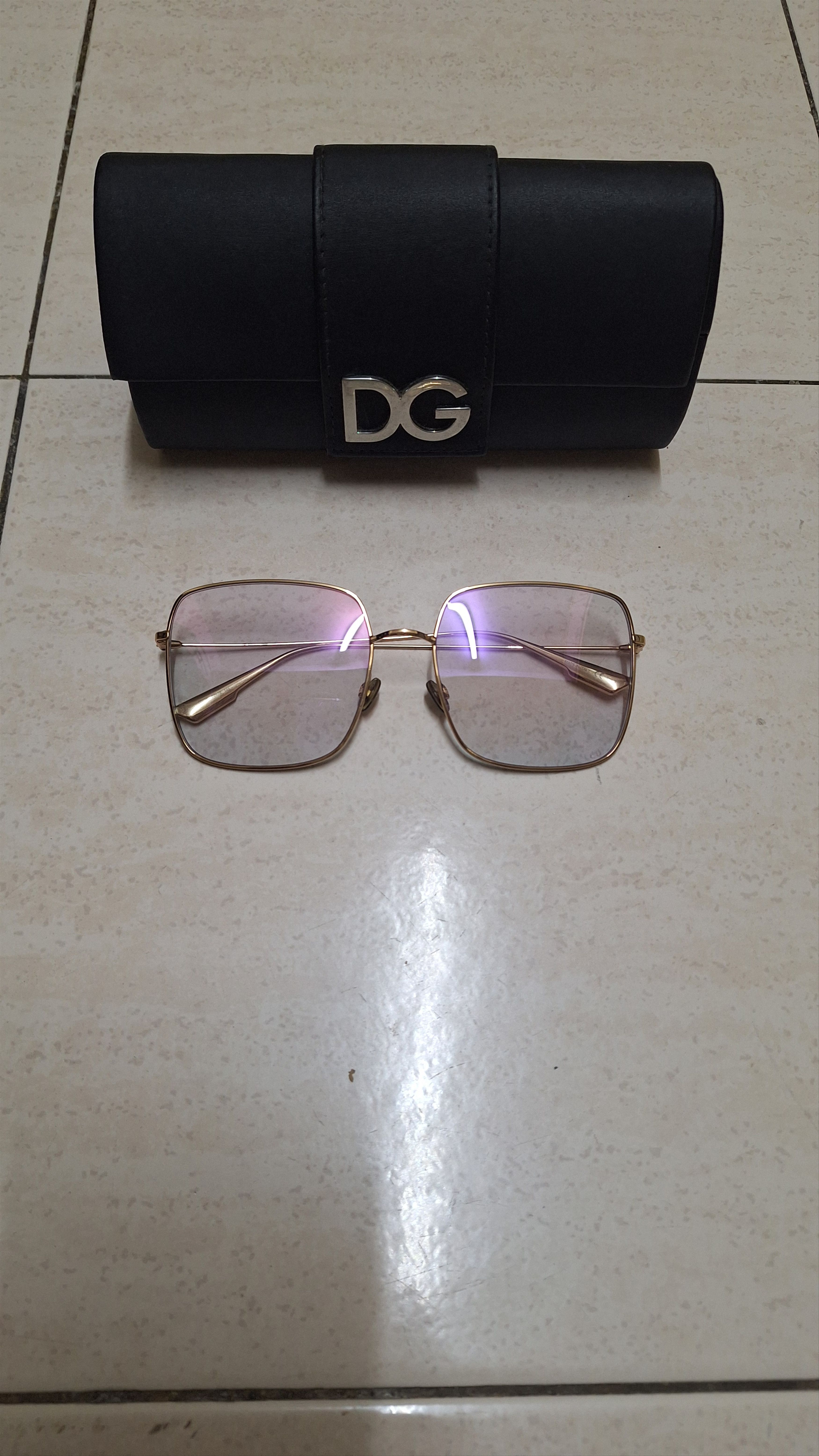 Christian Dior Monsieur DIOR Stellaire Gold Shine Square L Purple Light Tint Size ONE SIZE - 2 Thumbnail