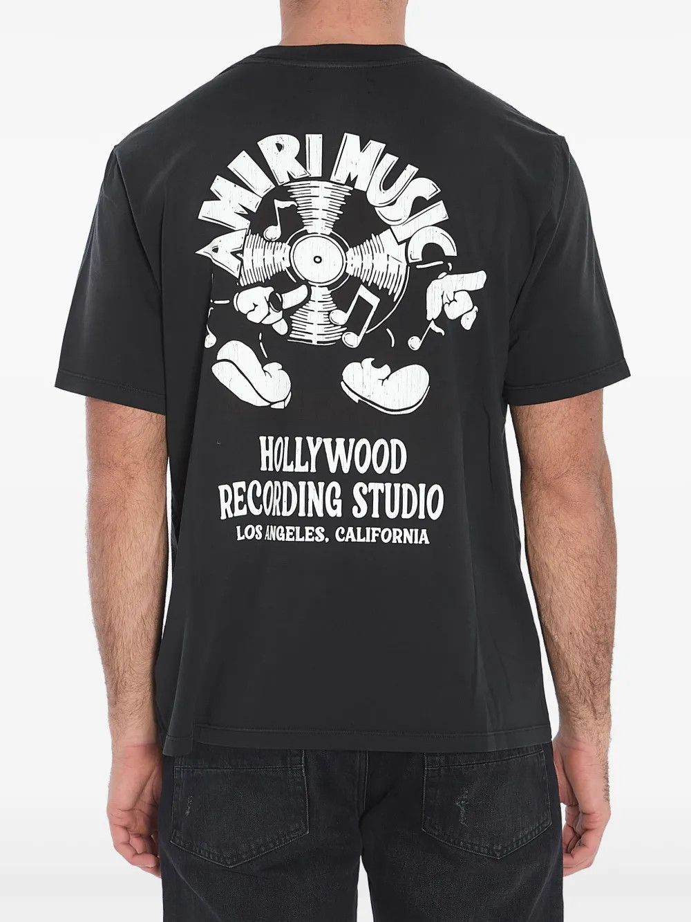 Amiri o1h1sh10525 Music Record T-Shirt in Black Size US XXL / EU 58 / 5 - 4 Thumbnail