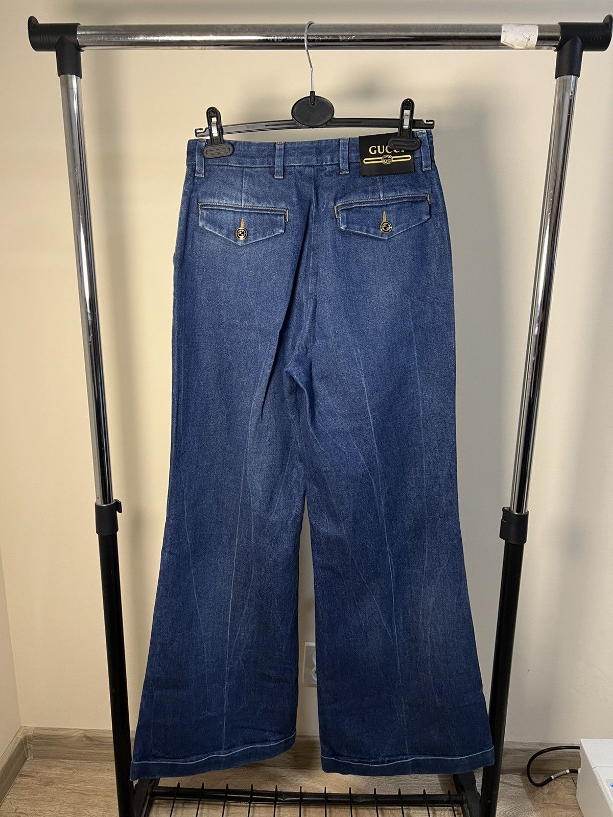 Gucci Gucci Wide Leg Flare Jeans Women’s Luxury Size 28" / US 6 / IT 42 - 4 Thumbnail