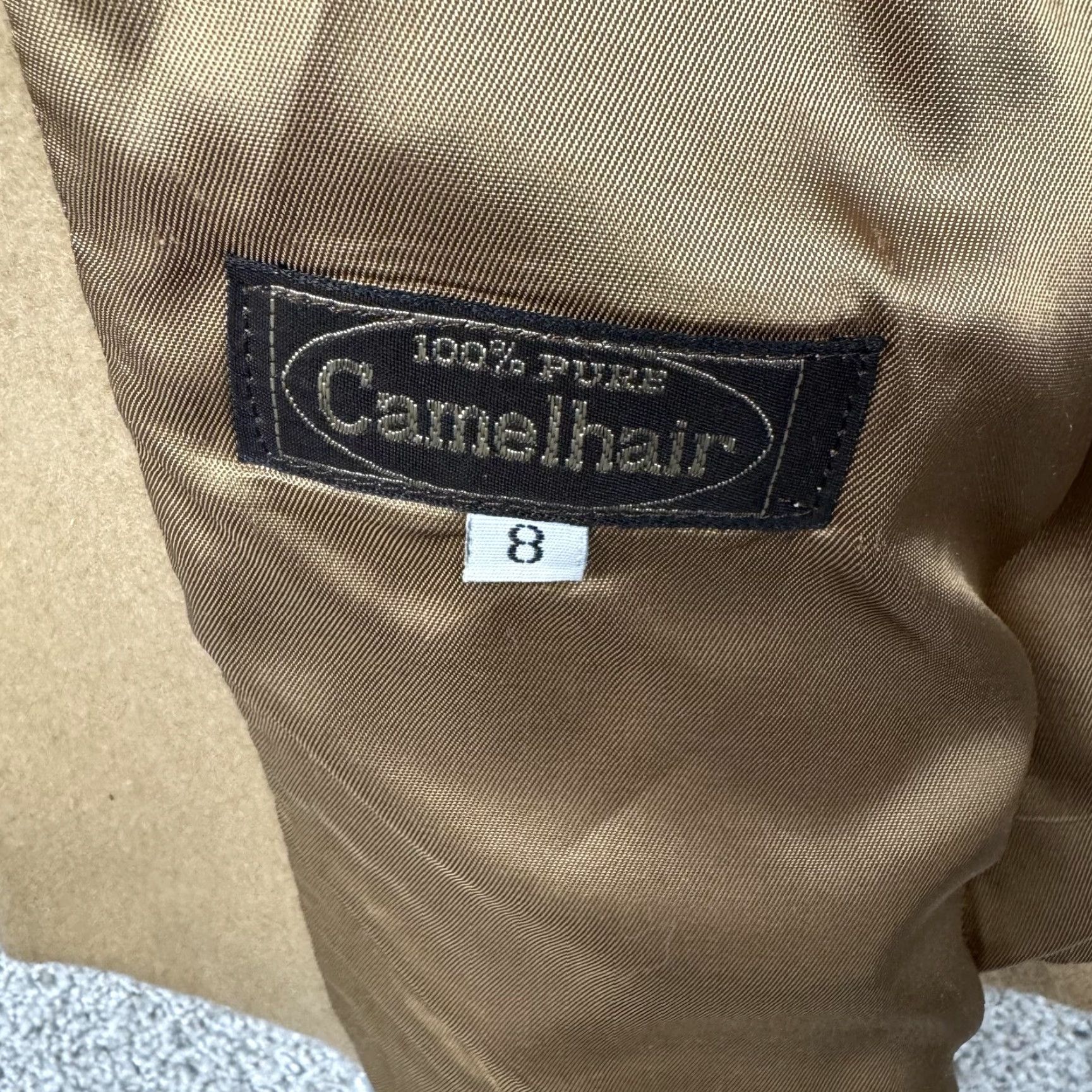 Doublet VINTAGE Kleinbauer Camelhair Coat Womens 8 Tan Double Breasted USA Classic Coat Size M / US 6-8 / IT 42-44 - 7 Thumbnail