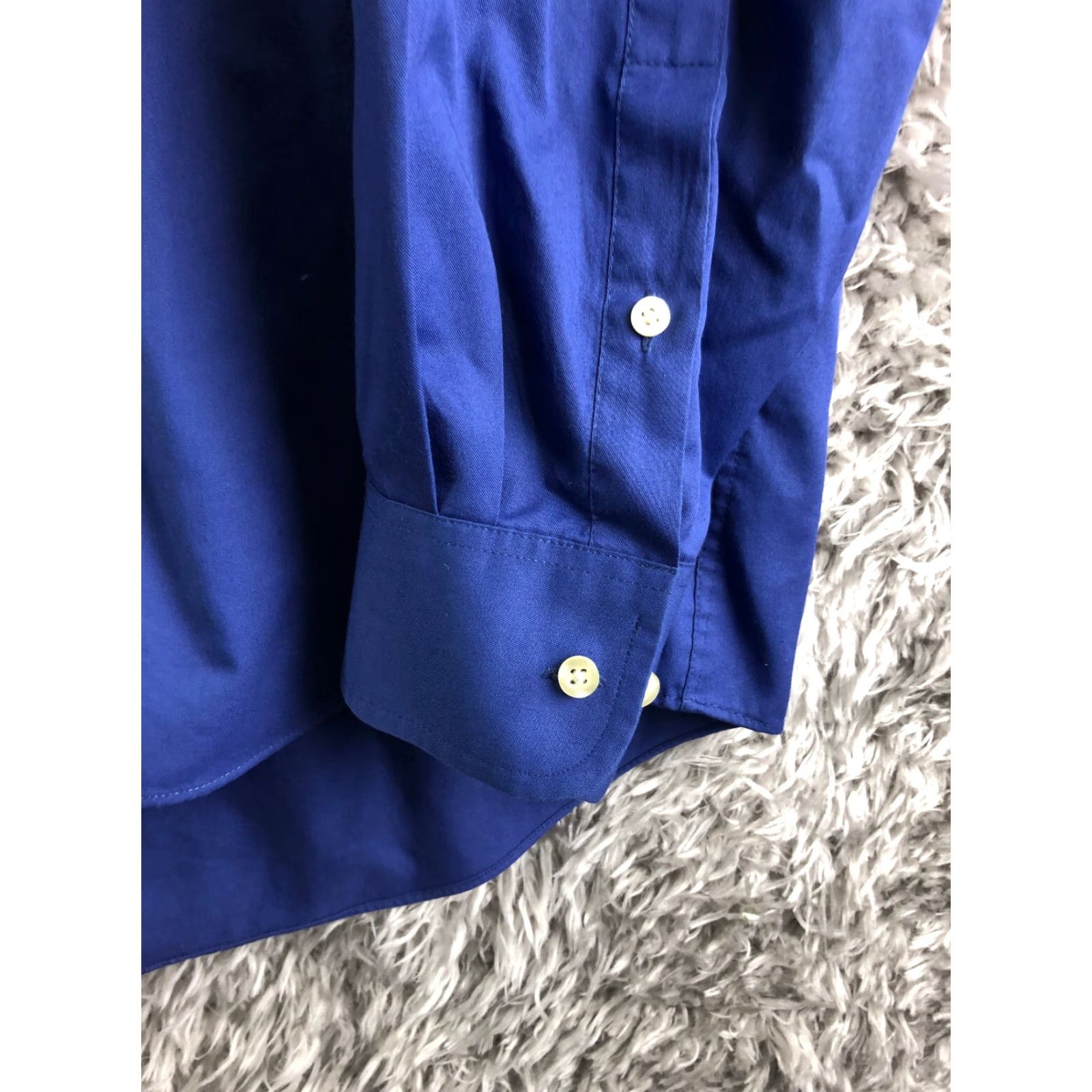 Chaps Chaps Shirt Mens 17 34/35 Blue Long Sleeve Button-Down Collar Solid Shirt Size US XL / EU 56 / 4 - 3 Thumbnail
