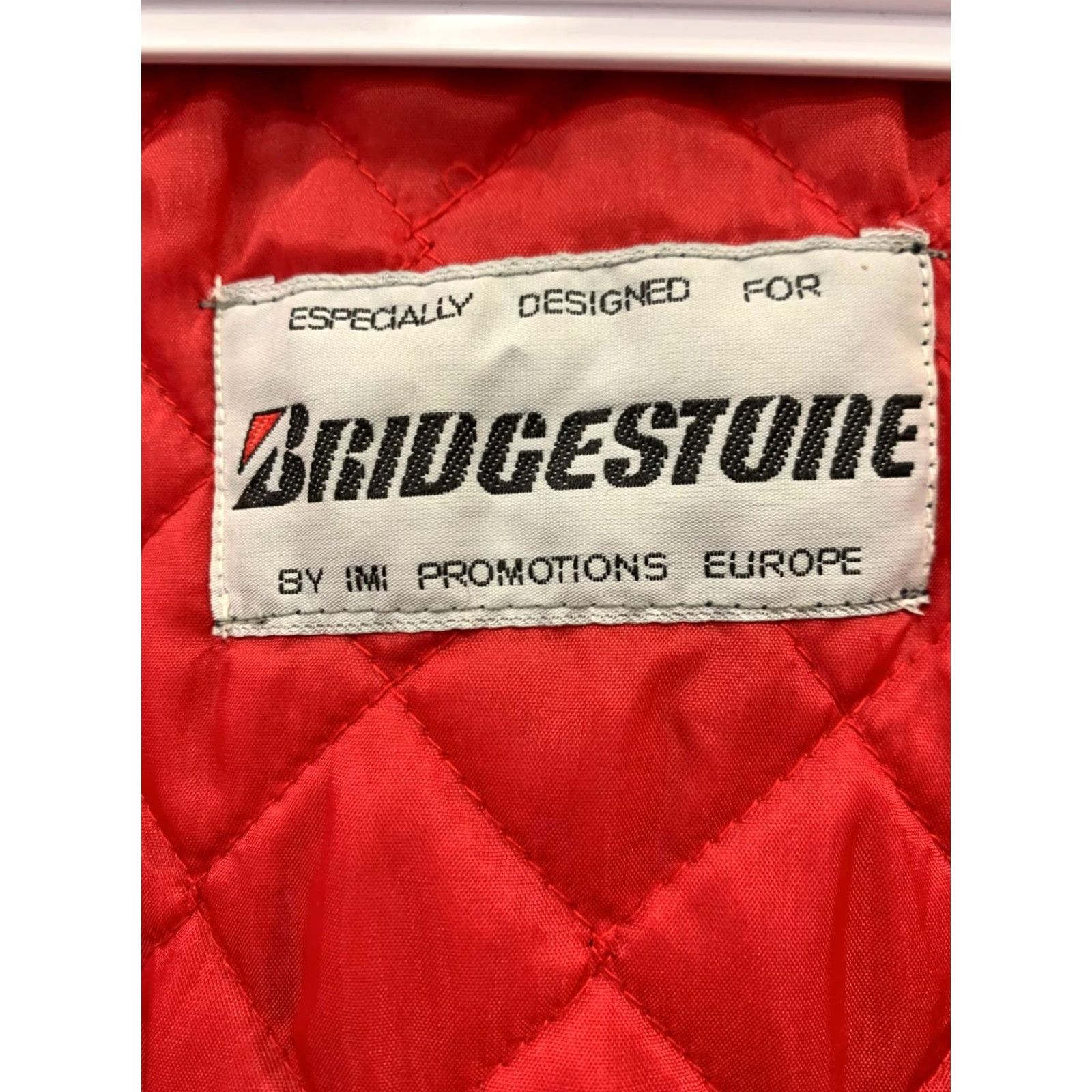 Vintage VINTAGE Bridgestone Racing Jacket Black Red Quilted Lined L Unisex Adults XS? No Size US L / EU 52-54 / 3 - 4 Thumbnail