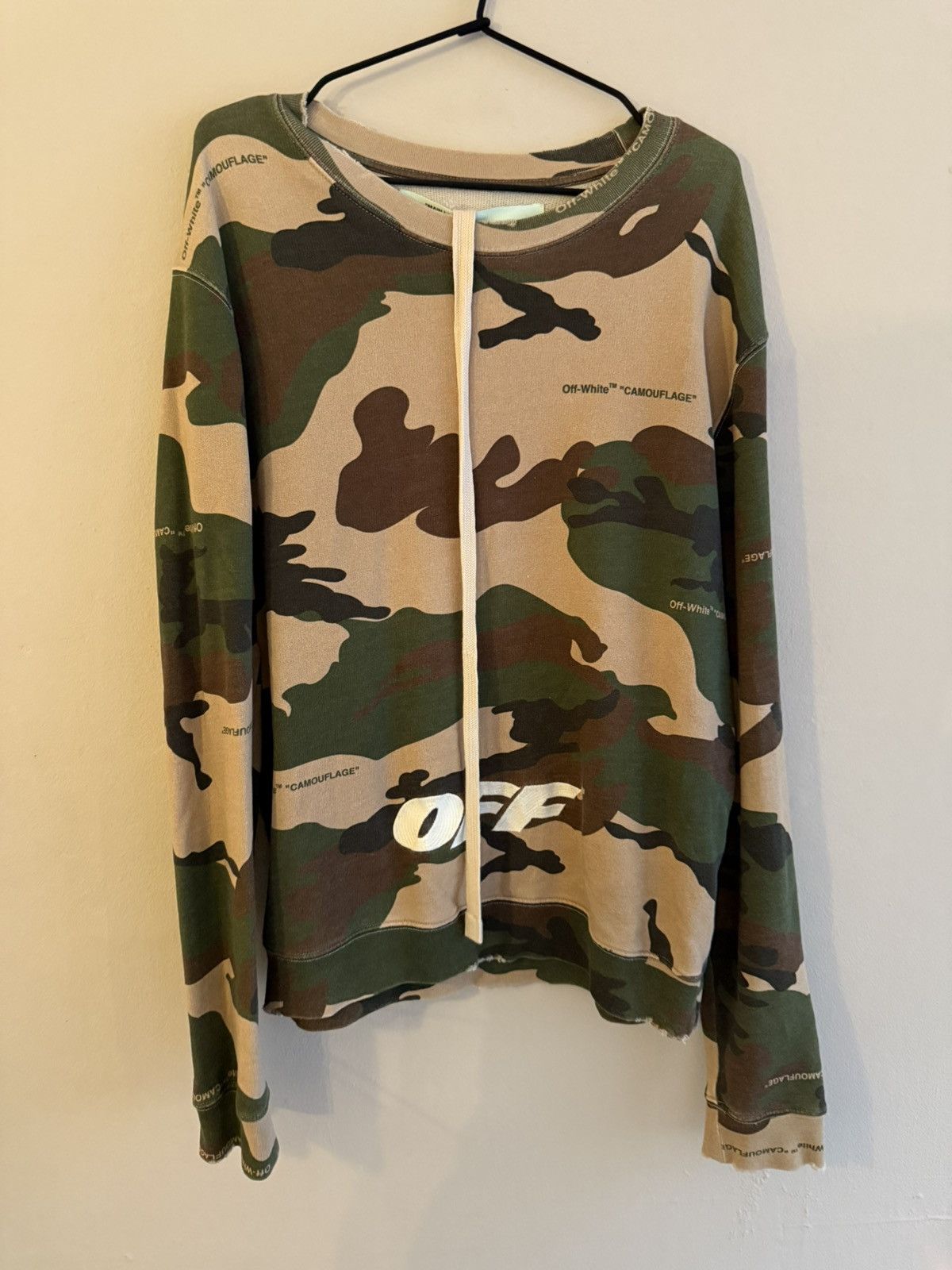 Off-White Off-white camouflage cotton sweatshirt 2013 Size US L / EU 52-54 / 3 - 2 Thumbnail