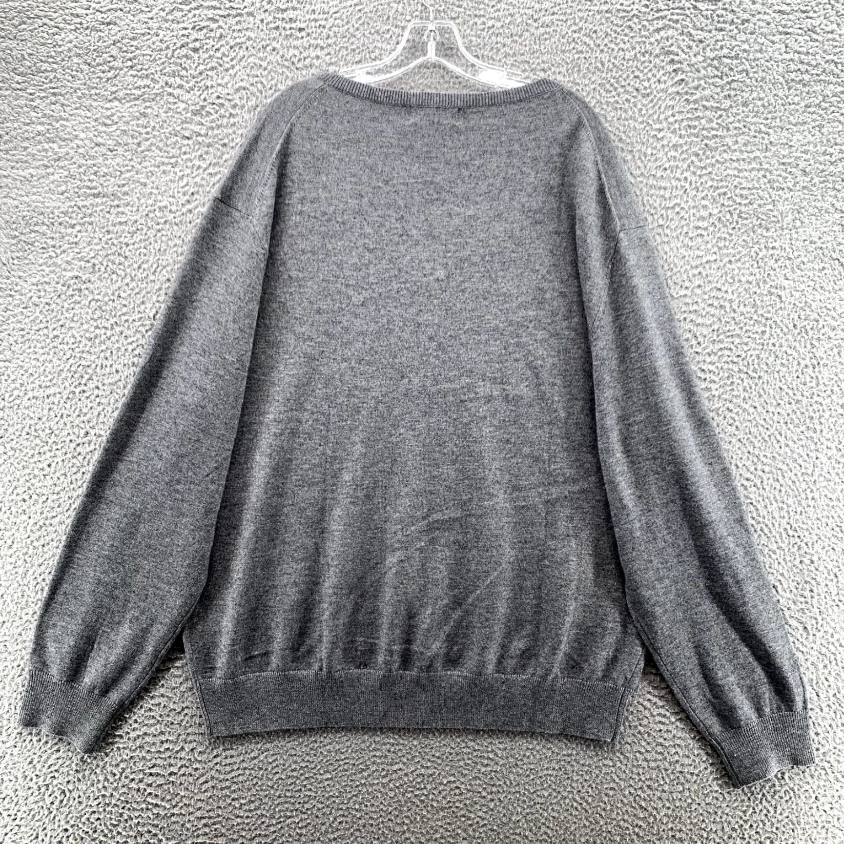 Vintage Kallspin SweatER Mens XXL Gray V-Neck Preppy Grandpa Corpcore 90's Sweater Shirt? Size US XXL / EU 58 / 5 - 5 Thumbnail