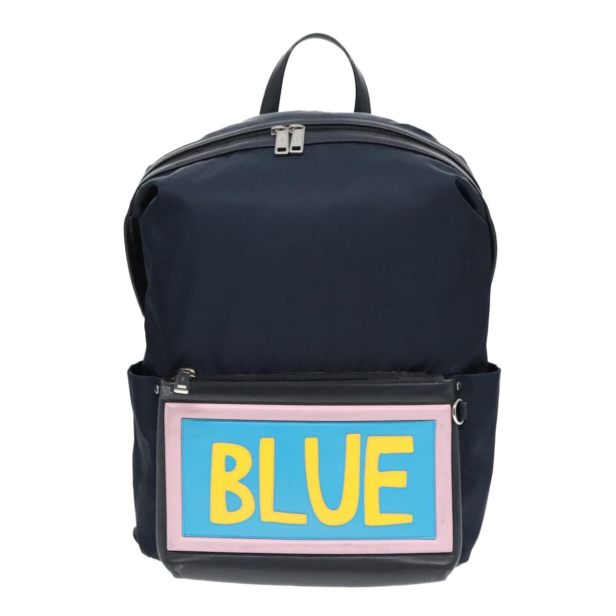 Fendi Navy Canvas Backpack Bag (Pre-Owned) Size ONE SIZE - 1 Thumbnail