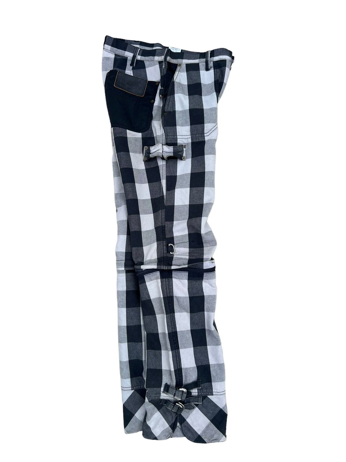Japanese Brand VTG BATSU BOYS Japan Plaid Check Modular Bondage Trouser Size US 29 - 5 Thumbnail