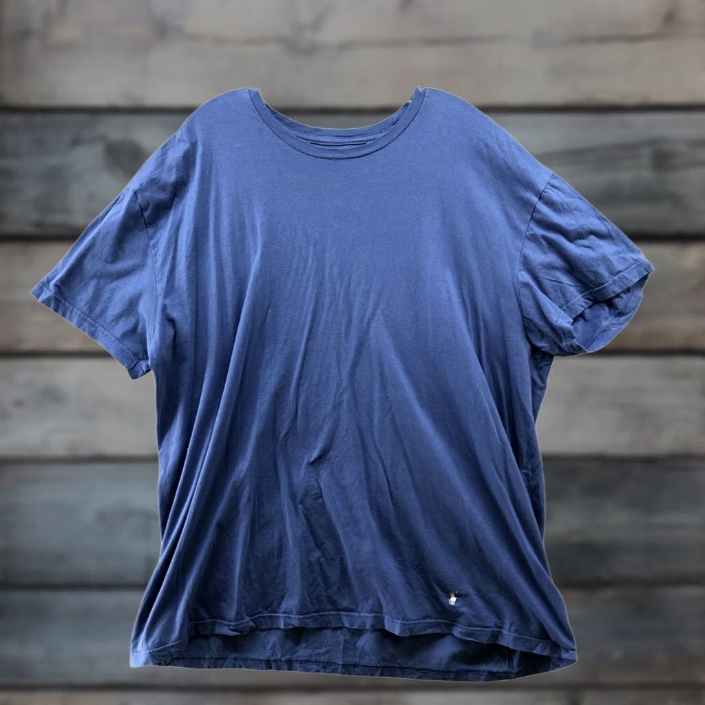 Polo Ralph Lauren Polo Ralph Lauren T Shirt Mens 2XL Short Sleeve Blue Crewneck Pony Logo Cotton Size US XXL / EU 58 / 5 - 1 Thumbnail