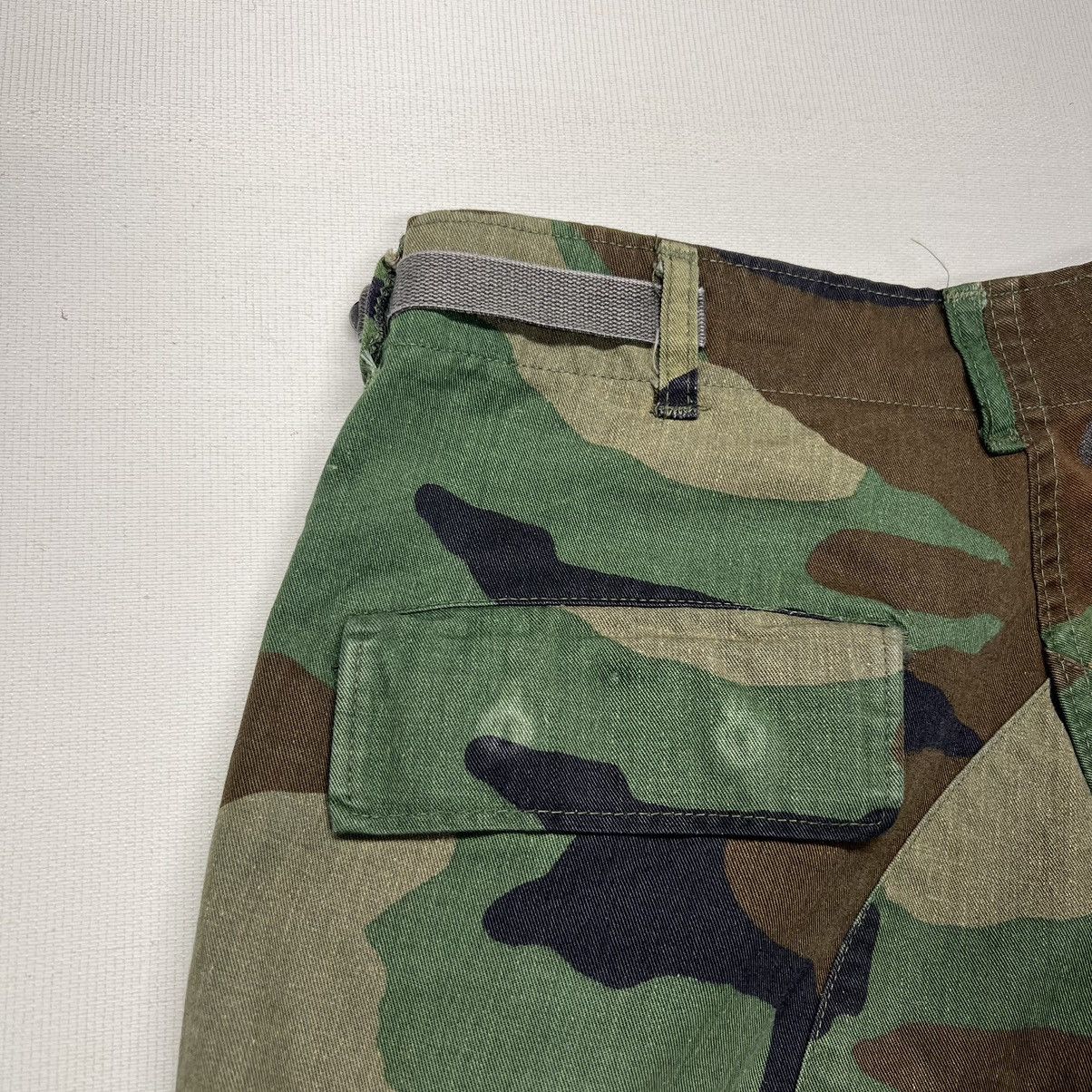 Vintage Military Pants Green Camo Cargo Woodland US Army Baggy Size US 28 / EU 44 - 13 Thumbnail