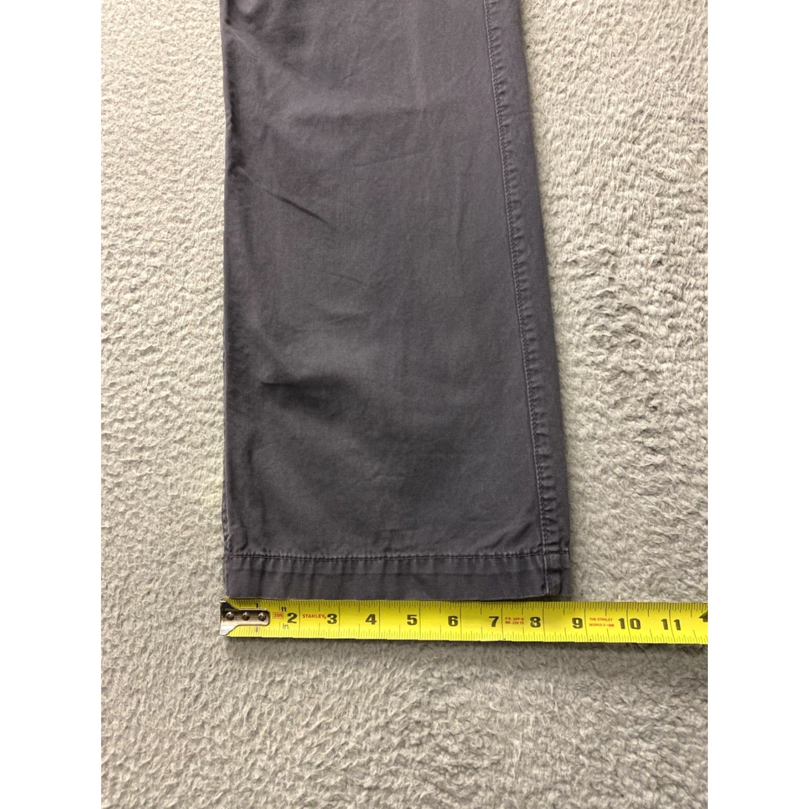 Bonobos BONOBOS Slim Tapered Chino Pants Mens 34x32 Dark Gray Zip Flat Front Regular Rise 10-12 Zip 34 in 32 in Cotton Size US 34 / EU 50 - 5 Thumbnail