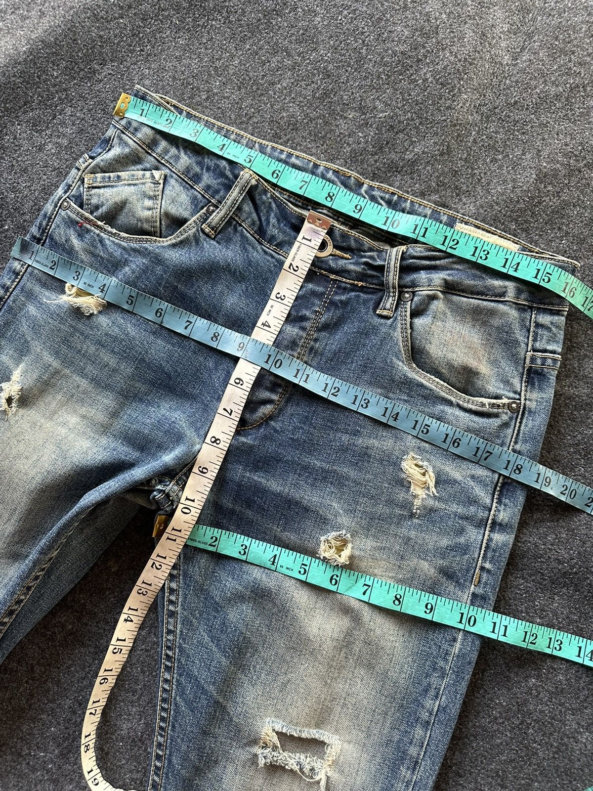 BUFFALO BOBS × Beauty Beast Necked Jeans Japan Distressed Size 32 D112 Size US 32 / EU 48 - 5 Thumbnail
