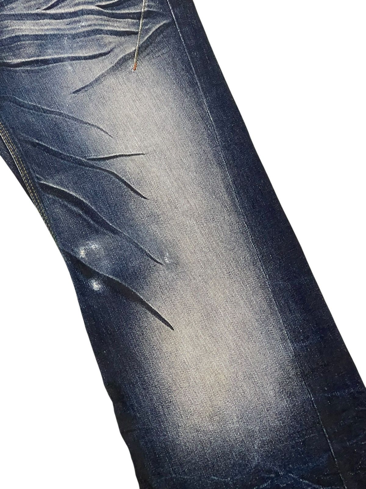 Japanese Brand Flare Jeans Nicole Club Faded Clawmark Boot Cut 2🟦 Size US 31 - 7 Thumbnail