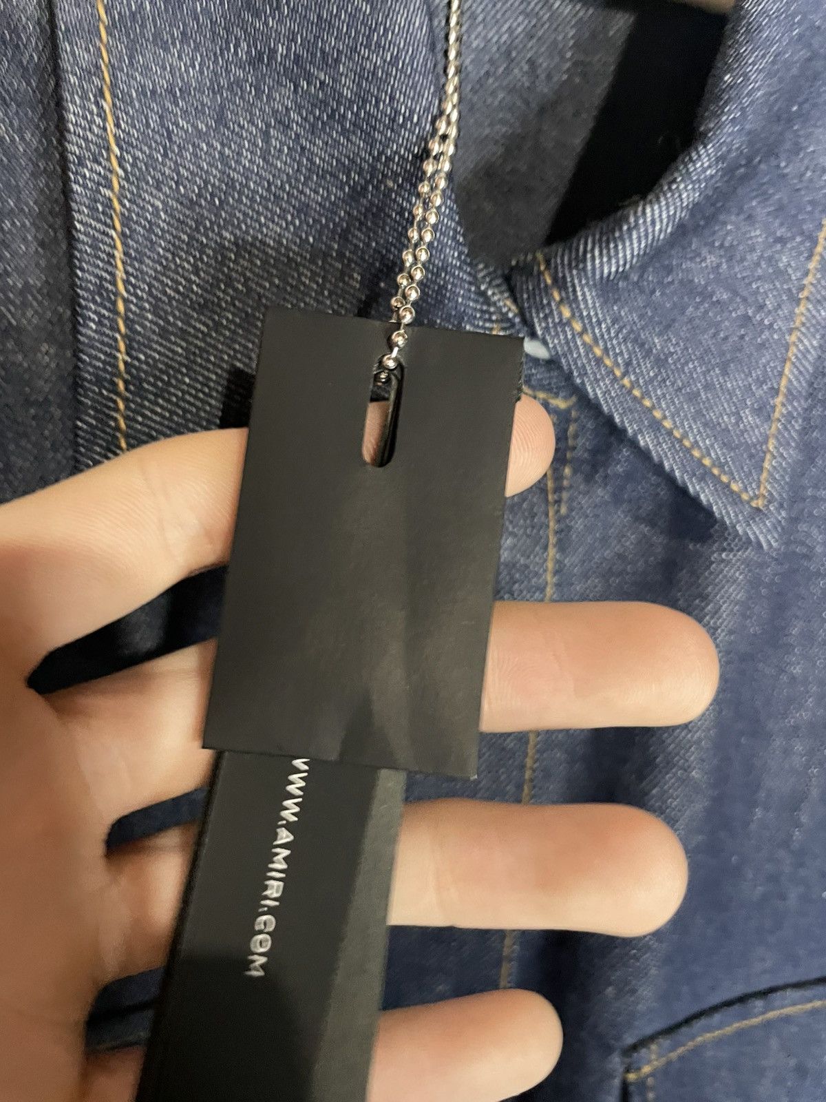 Amiri Amiri Oversized Navy Denim Workwear Jacket Baggy Button-Up Size US L / EU 52-54 / 3 - 4 Thumbnail