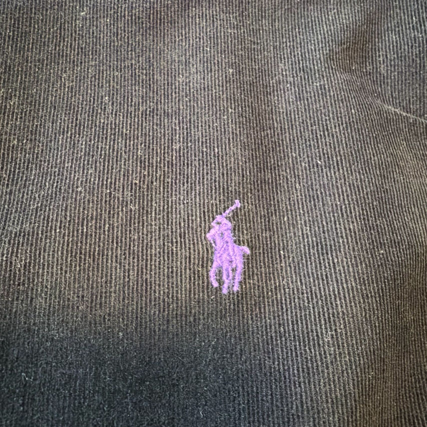 Ralph Lauren Polo Ralph Lauren Shirt Mens XL Black Blake Corduroy Button Down Purple Pony Size US XL / EU 56 / 4 - 3 Thumbnail