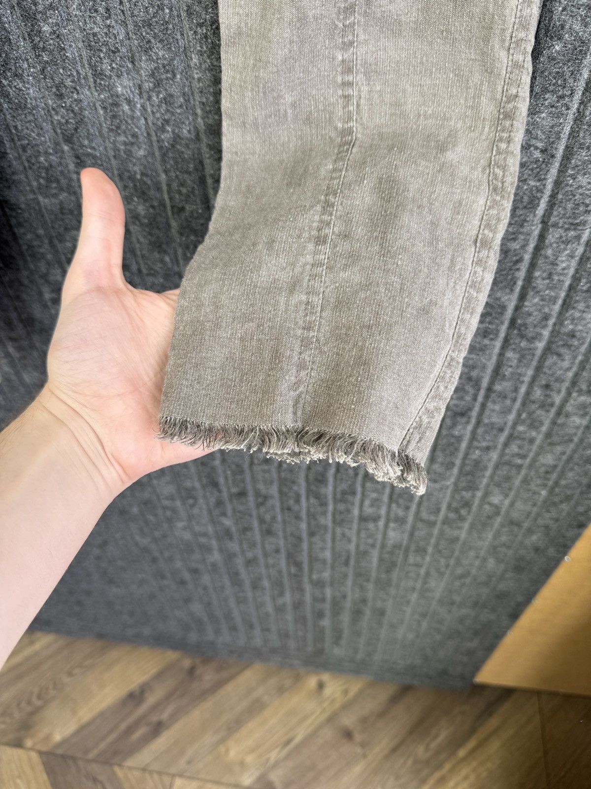 Annette Gortz Vintage Annette Gortz Gray Linen Blend Cropped women’s Pants Size 25" / US 0 / IT 36 - 7 Thumbnail