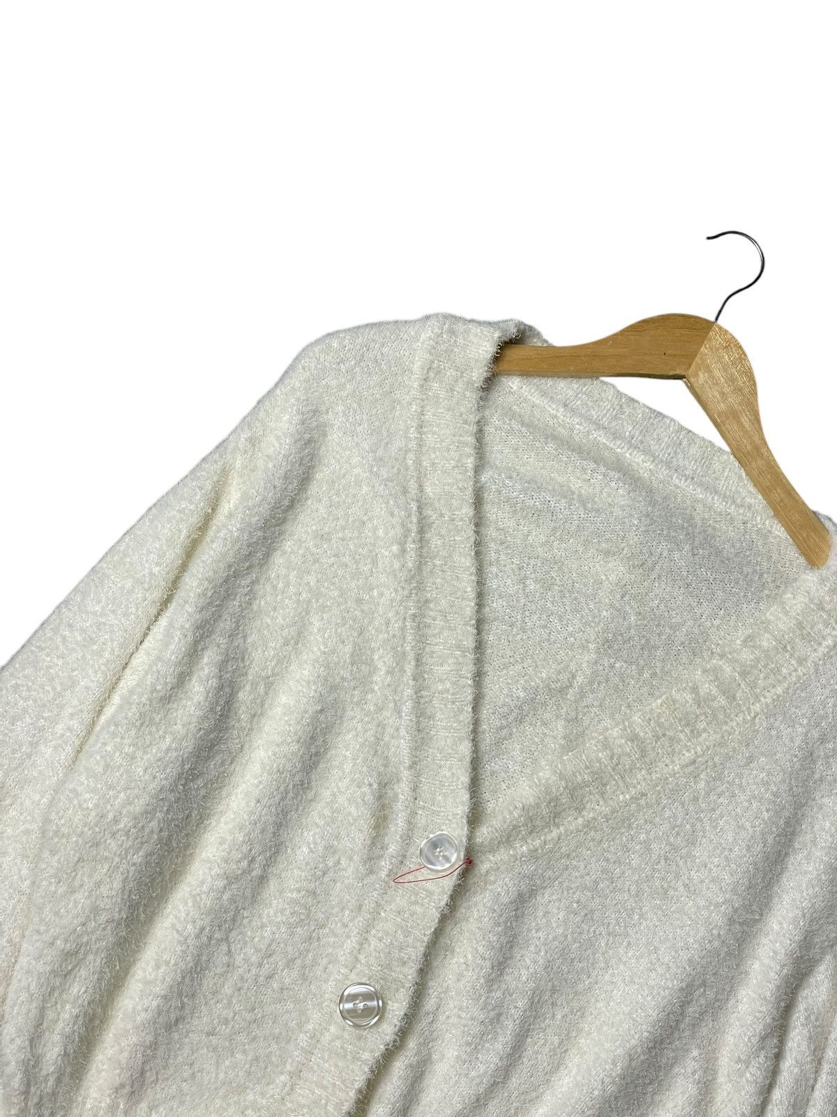 Japanese Brand × Vintage VISAGE Brand Wool Knit Cosy Cardigan (96) Size L / US 10 / IT 46 - 2 Thumbnail