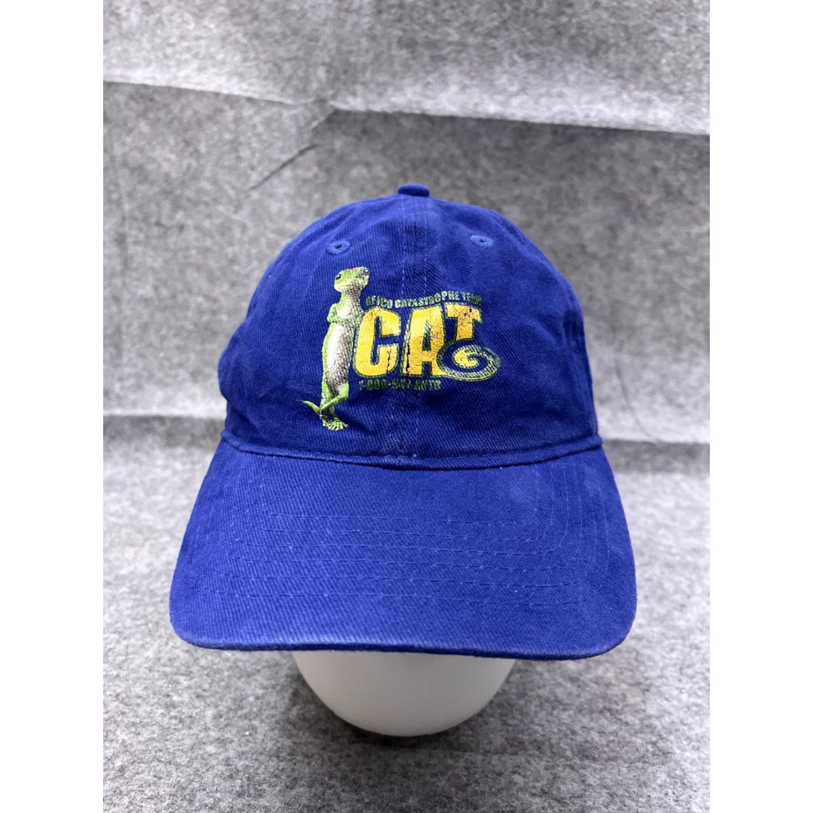 Vintage Headmost GEICO Hat Cap Strap Back Adult One Size Blue Cotton Size ONE SIZE - 2 Thumbnail
