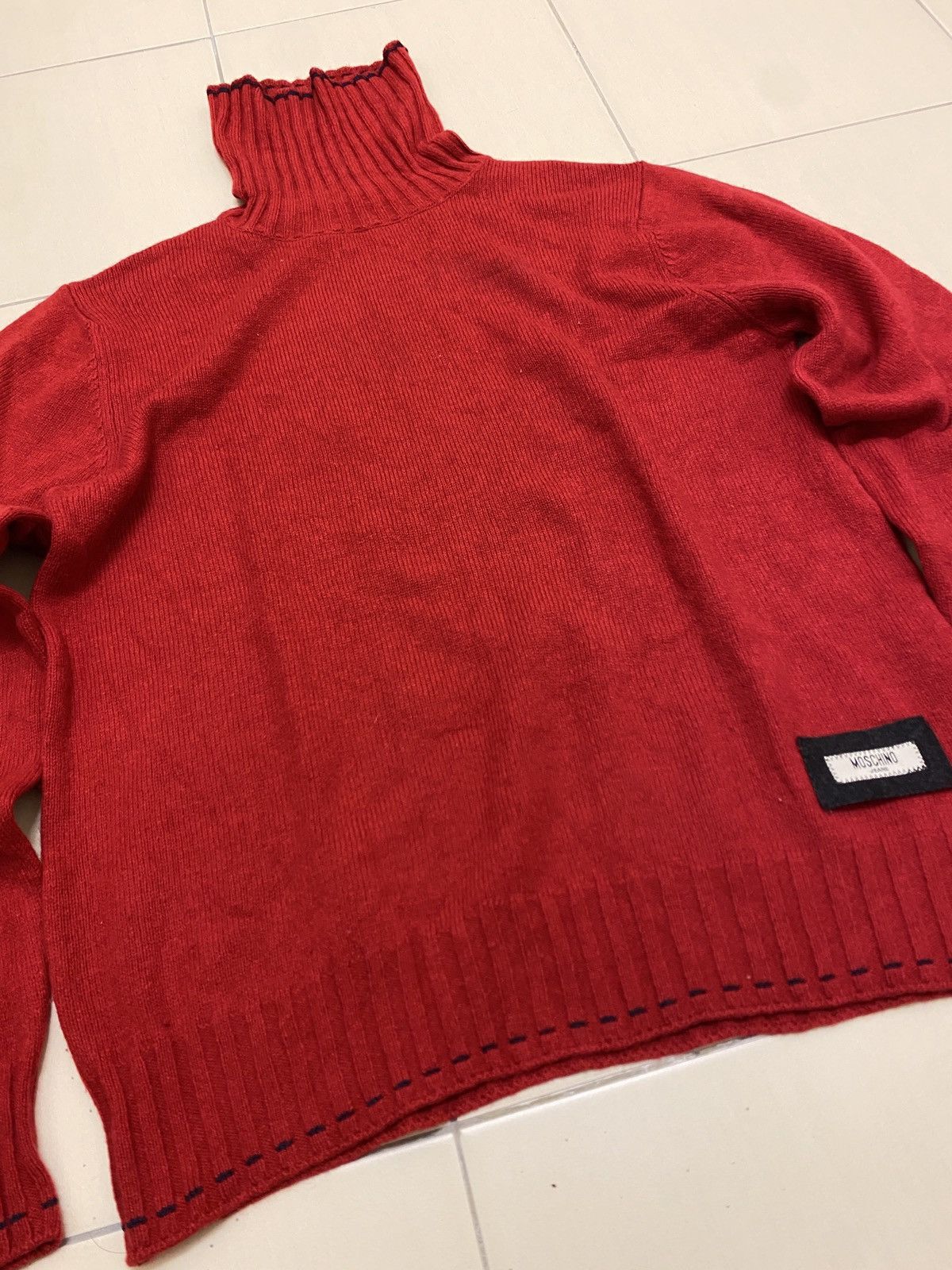 Moschino Moschino Jeans Turtle Neck Wool Sweater Size US M / EU 48-50 / 2 - 5 Thumbnail