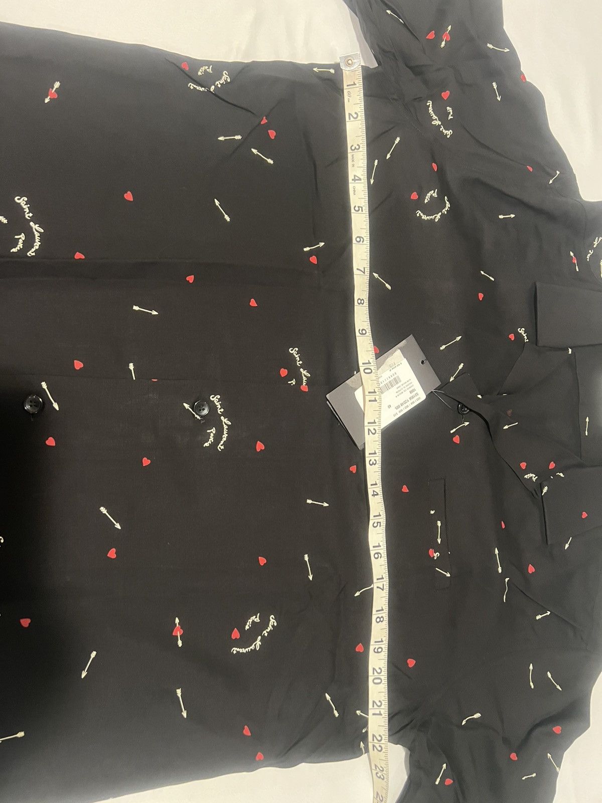 Saint Laurent Paris Saint Laurent men viscose short sleeve shirt.42/16.5. $890 Size US XL / EU 56 / 4 - 7 Thumbnail