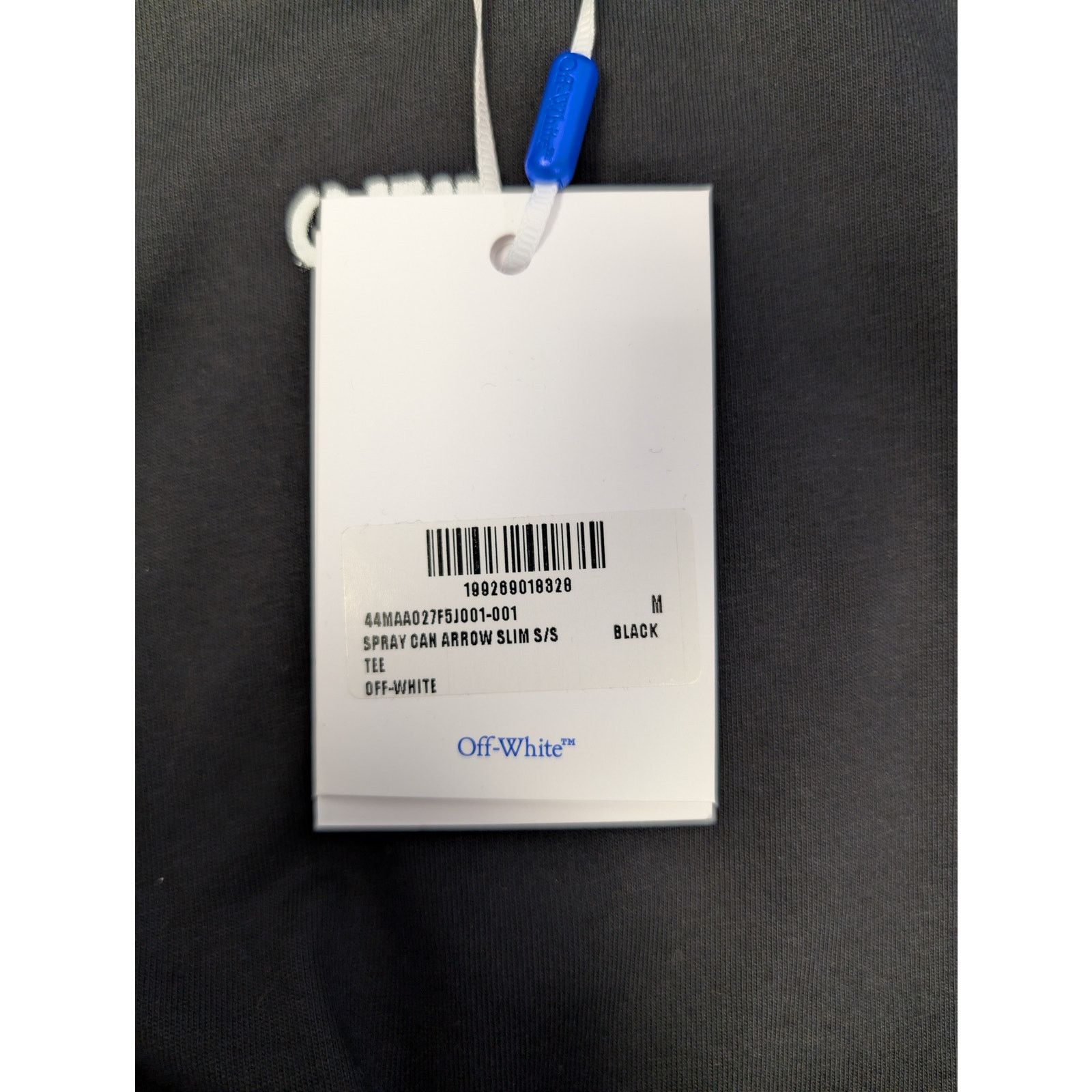 Off-White o1rshd1 Spray Can Arrow Slim S/S T-Shirt in Black Size US M / EU 48-50 / 2 - 22 Thumbnail