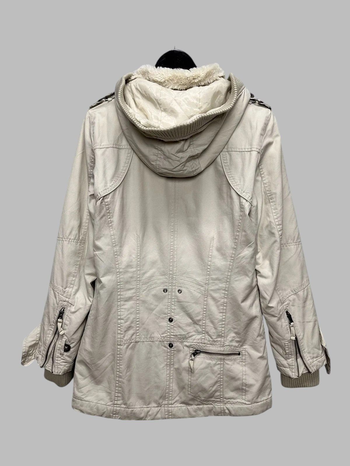 If Six Was Nine Jacket Beige Vintage Fur GOA Tornado Style Streetwear Size US M / EU 48-50 / 2 - 9 Thumbnail
