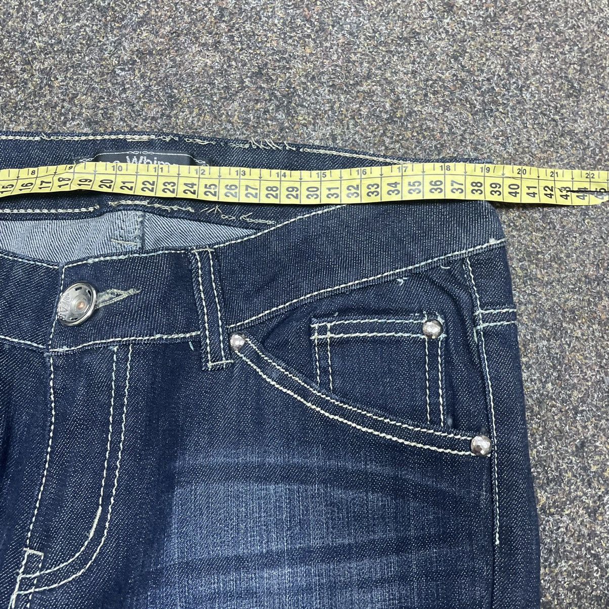 Vintage Vintage Y2K Flare Jeans 90s Faded Thrashed Skate Baggy Logo Size 32" / US 10 / IT 46 - 6 Thumbnail