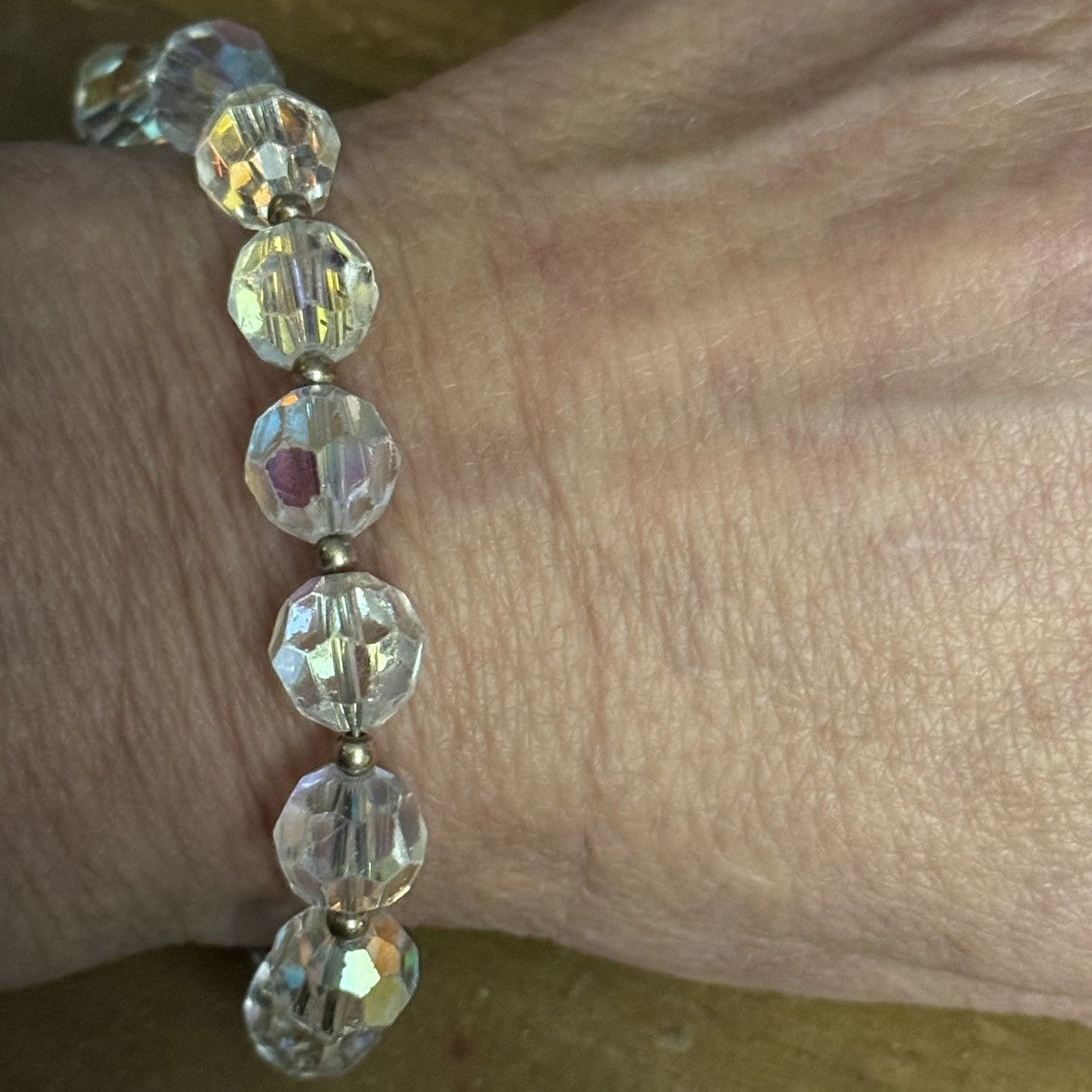 Swarovski Swarovski Aurora Borealis Crystal bead toggle bracelet Size ONE SIZE - 4 Thumbnail