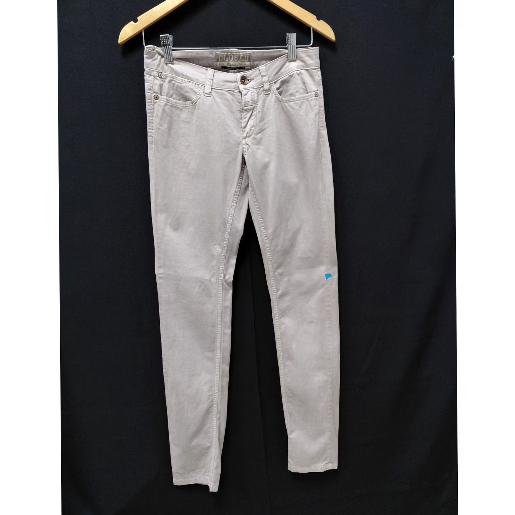 CLOSED Closed C97832 31A-2L Beige Denim Pants Women Slim Fit Stretch Size 25 Size 42" / US 20 - 2 Thumbnail