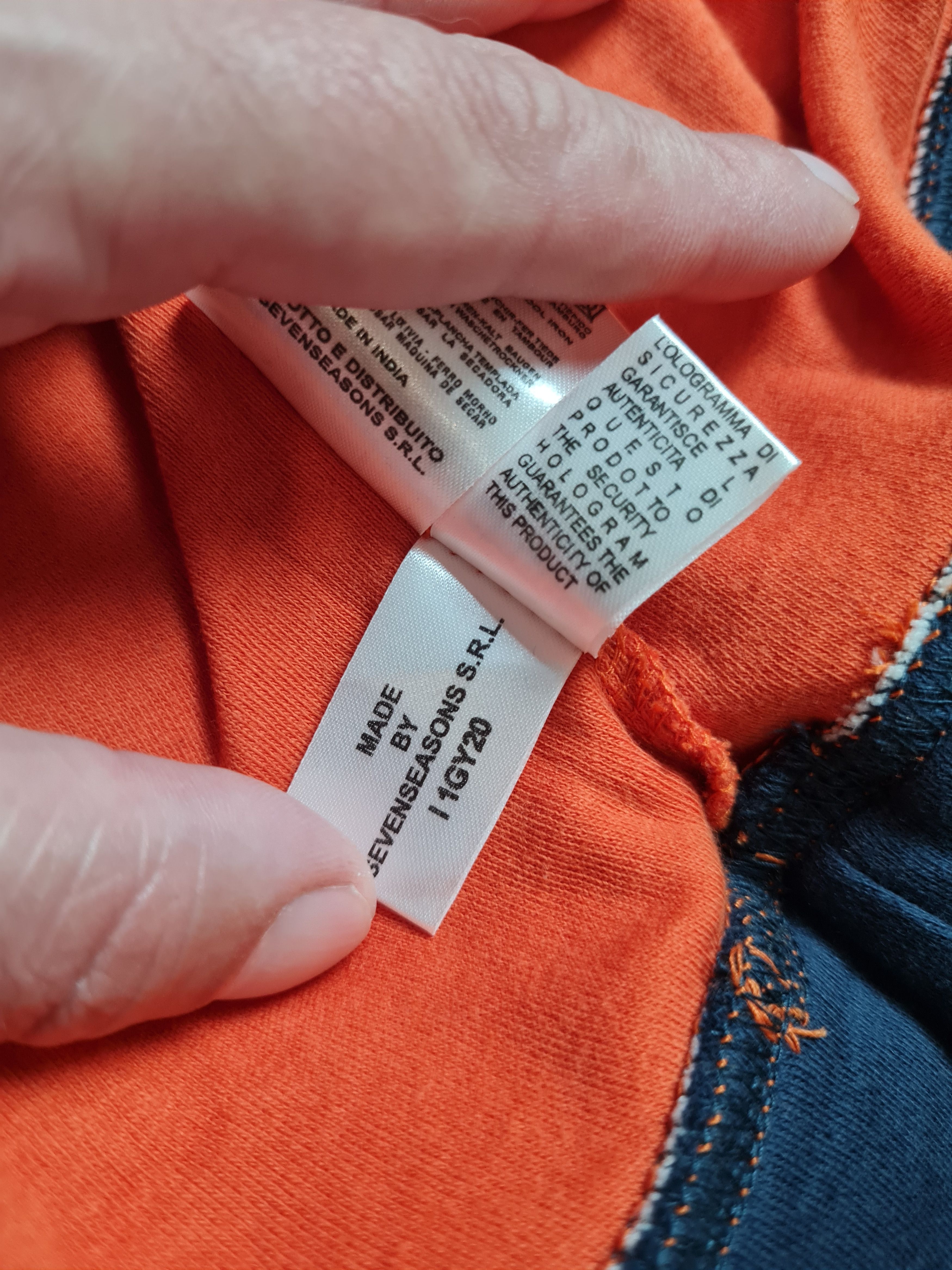 Kappa Vintage Kappa Sestriere Mens Orange Big Logo Long Sleeve Size US XL / EU 56 / 4 - 16 Thumbnail