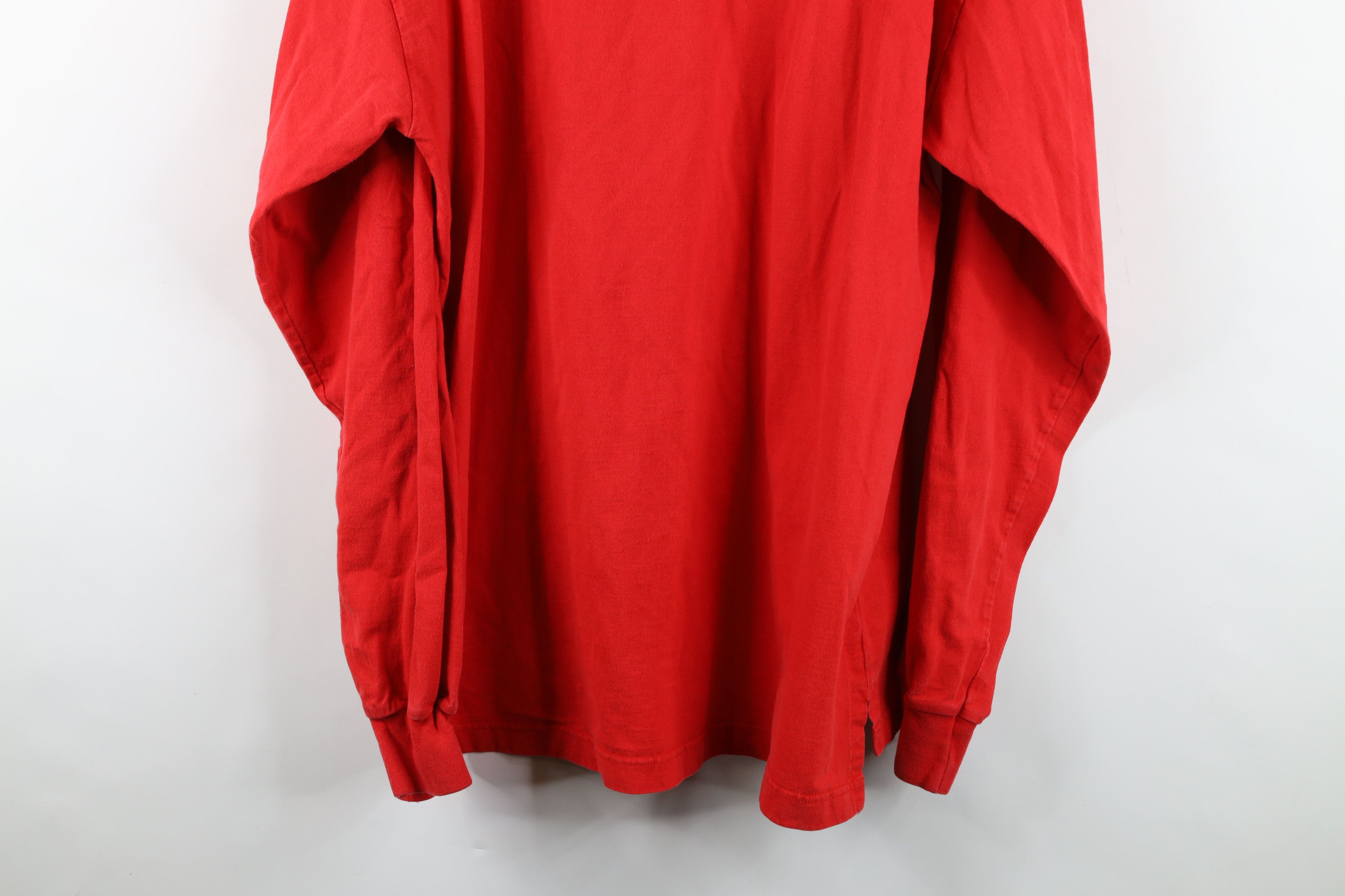 Vintage Vintage 90s Heavyweight Red Wings Hockey Long Sleeve Polo Size US XL / EU 56 / 4 - 15 Thumbnail