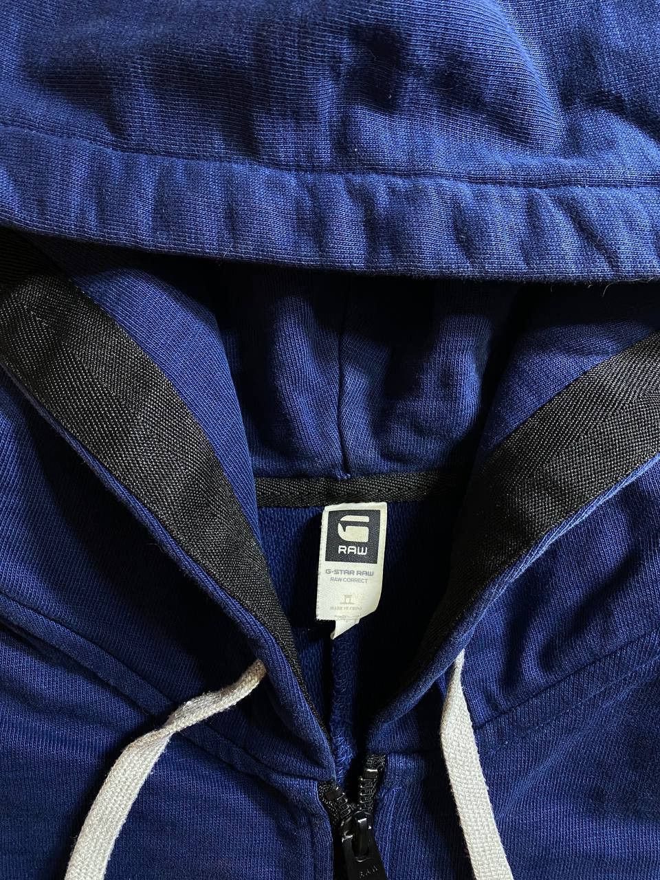 G-Star × Vintage Rare G-Star Raw cotton Zip Up Hoodie with oversized hood Size US S / EU 44-46 / 1 - 4 Thumbnail