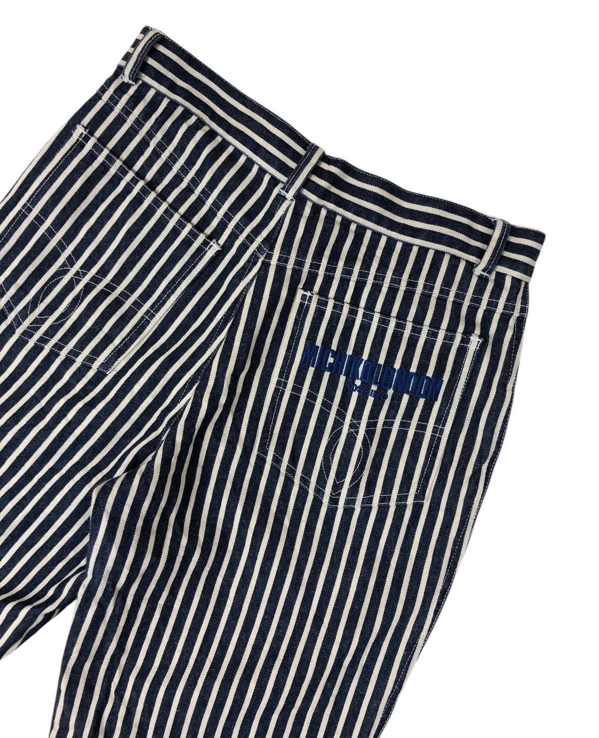 Japanese Brand × Michiko Koshino London Michiko Koshino Stripe Casual Style Pants Size US 29 - 10 Thumbnail