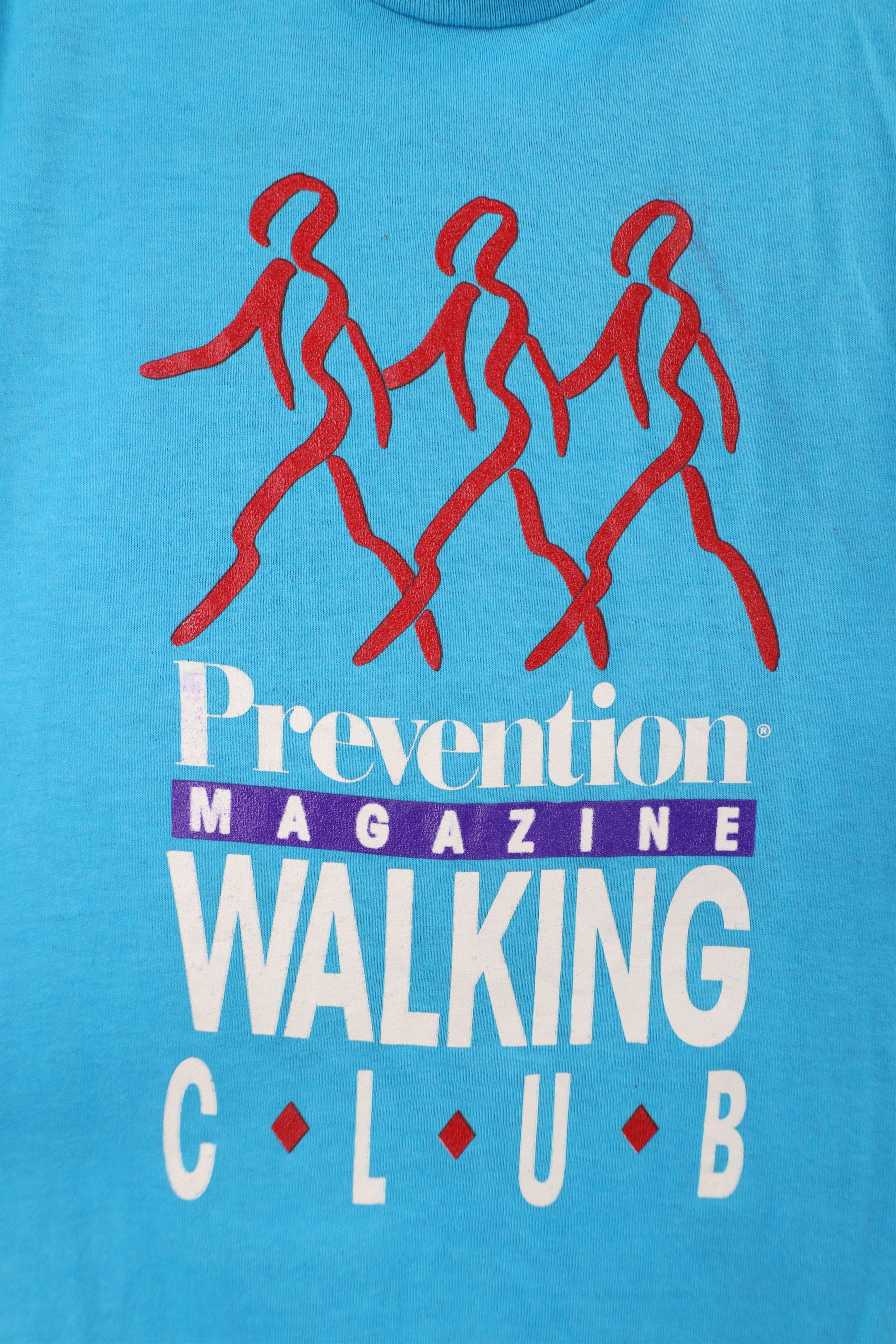 Vintage Vintage 90s Prevention Magazine Walking Club T-Shirt USA Size S / US 4 / IT 40 - 4 Thumbnail