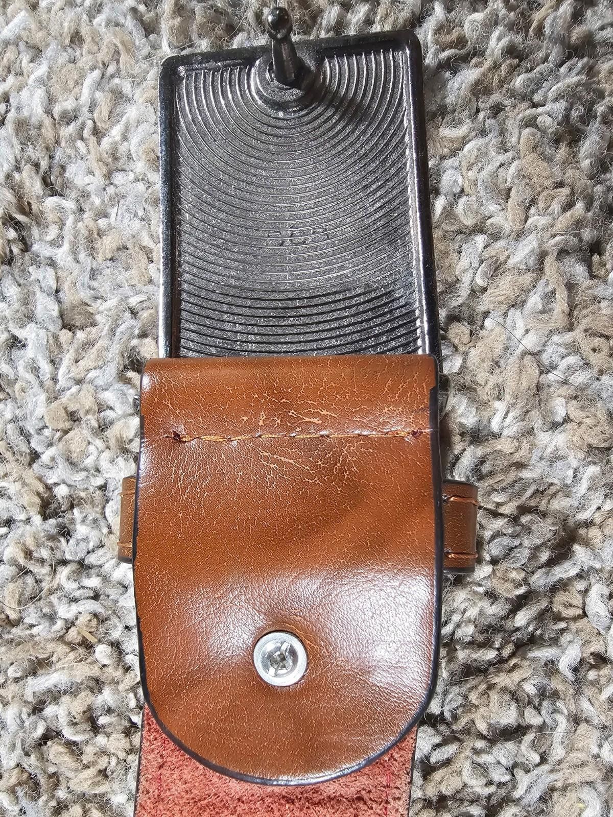 Designer DIKA BEILA Mens Leather Belt Brown Very Soft Size ONE SIZE - 3 Thumbnail