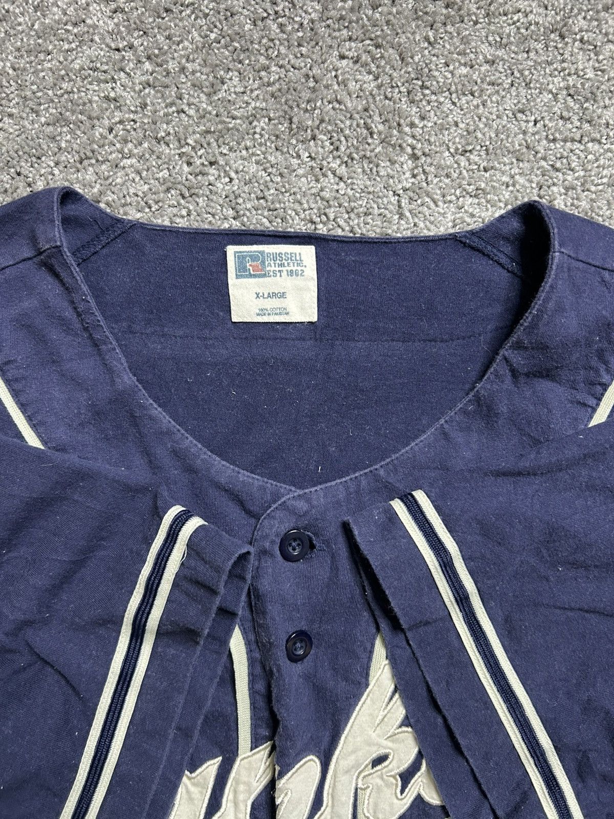 Vintage Vintage 90s New York Yankees Russell MLB Baseball Jersey Size US XL / EU 56 / 4 - 2 Thumbnail