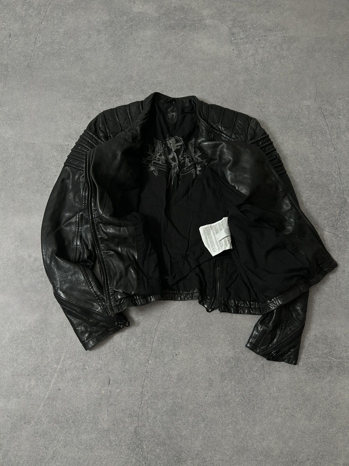 Gypsy Gypsy Women’s Leather avant-garden Biker jacket womens y2k Size S / US 4 / IT 40 - 4 Thumbnail