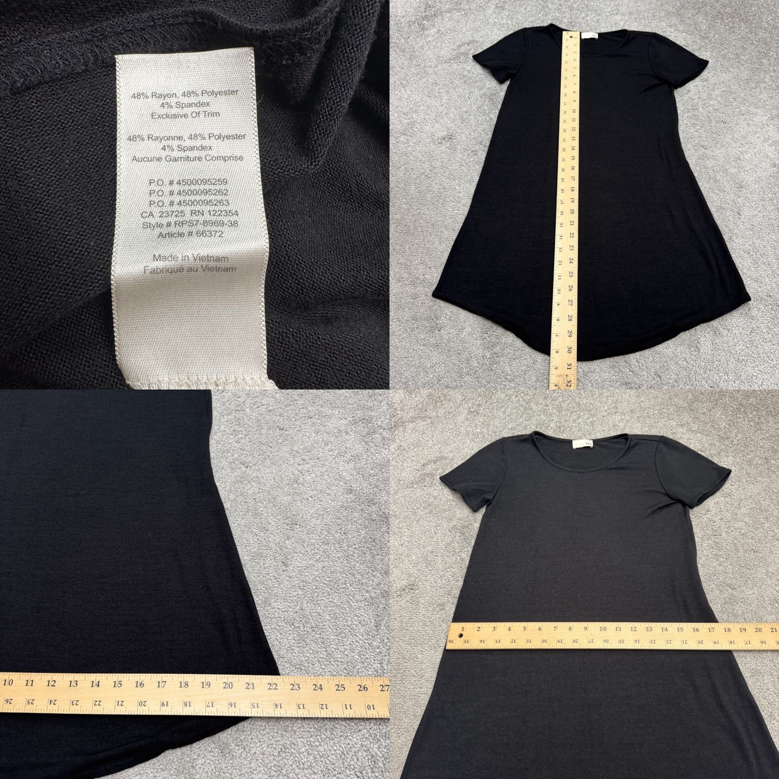 Vintage VINTAGE Wilfred Free Aritzia Mini T-Shirt Dress Women XS Black Short Sleeve Crew Neck Size XS / US 0-2 / IT 36-38 - 8 Thumbnail
