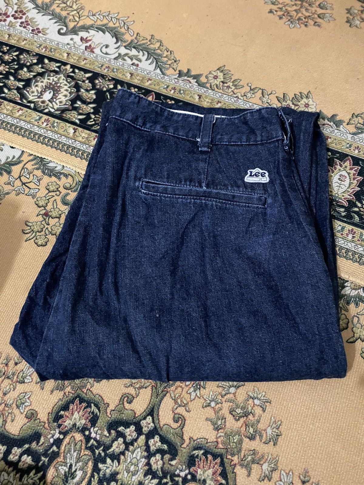 image of Vintage 90's Lee Baggy Carpenter Pant Skate Pants in Blue, Men's (Size 33)