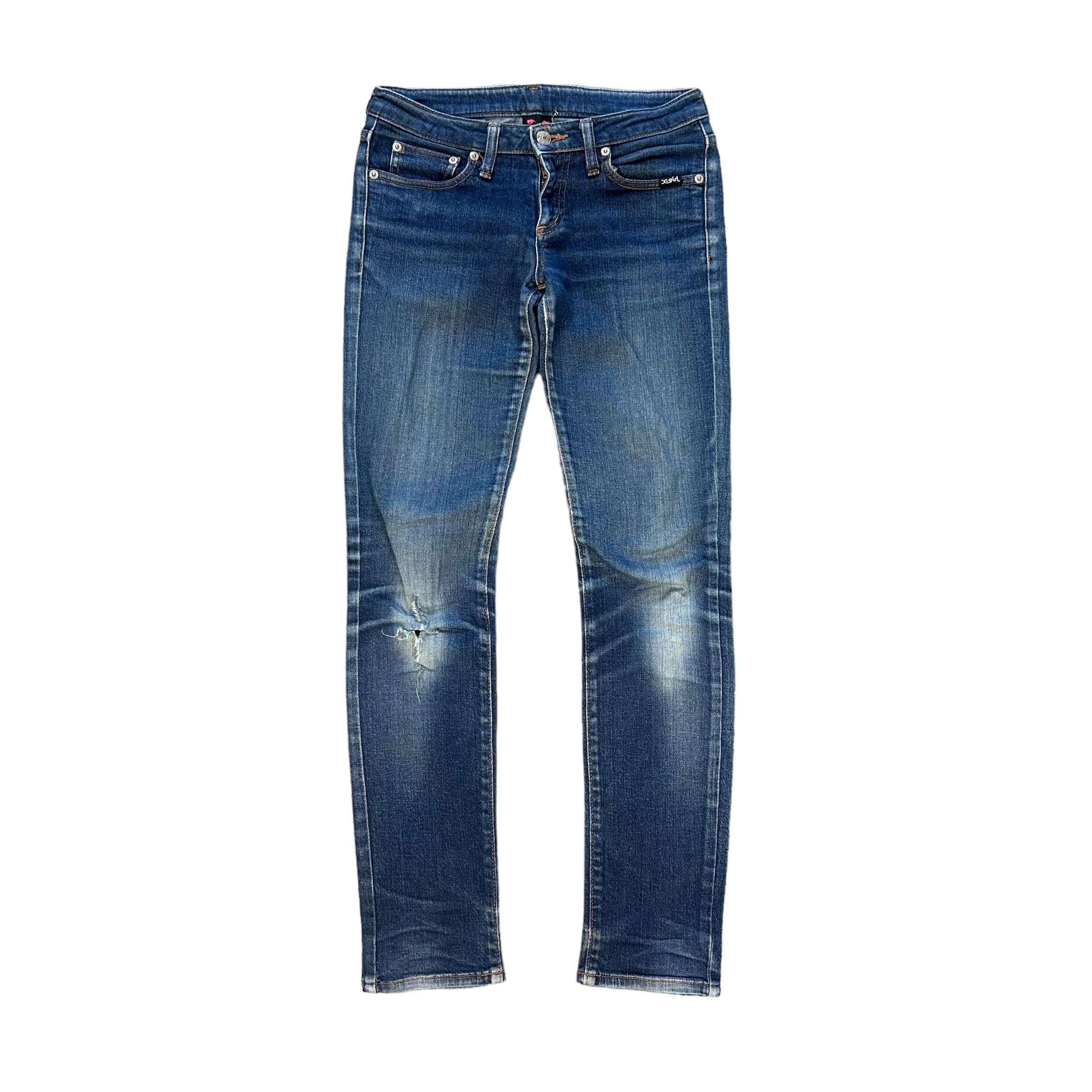Japanese Brand TRASHED🔥 X-GIRL X-GIRL MADE IN JAPAN JEANS #7458-147 Size 27" / US 4 / IT 40 - 1 Thumbnail